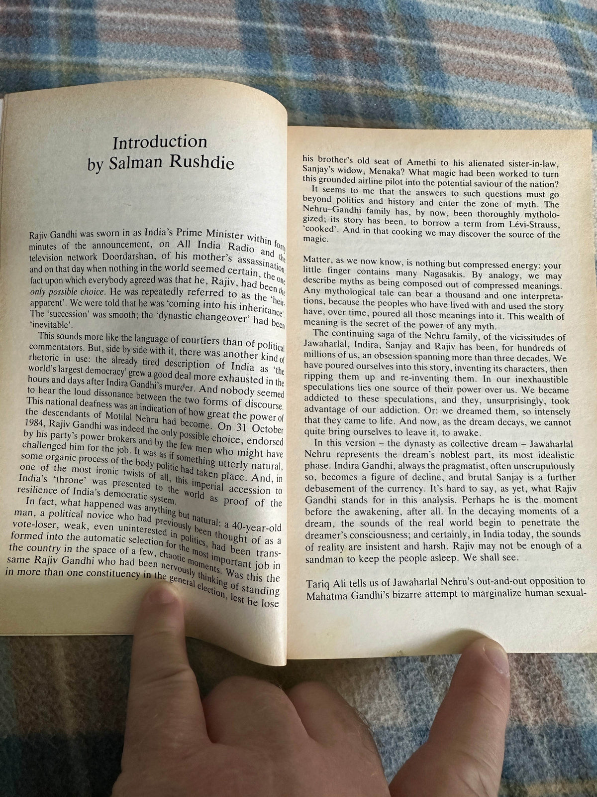 1985*1st* The Nehrus & The Gandhis(An Indian Dynasty)Tariq Ali(Intro by Salman Rushdie)Picador - Honeyburn Books (UK)