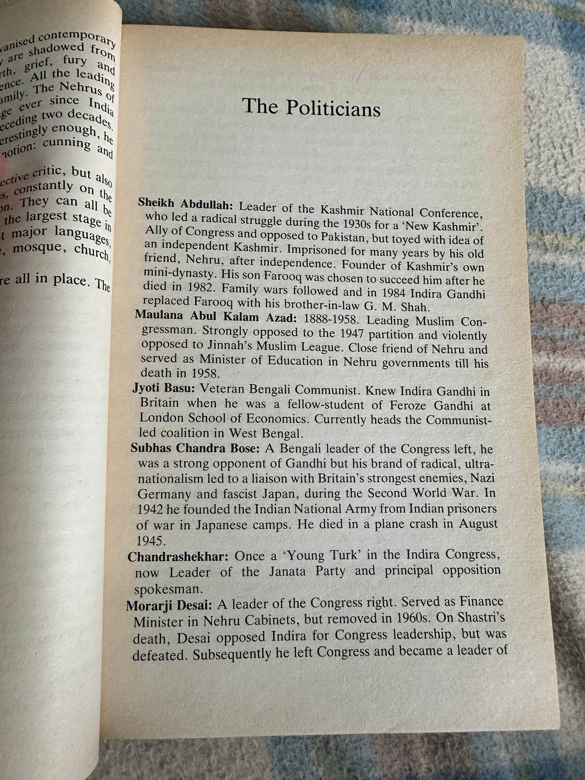 1985*1st* The Nehrus & The Gandhis(An Indian Dynasty)Tariq Ali(Intro by Salman Rushdie)Picador - Honeyburn Books (UK)