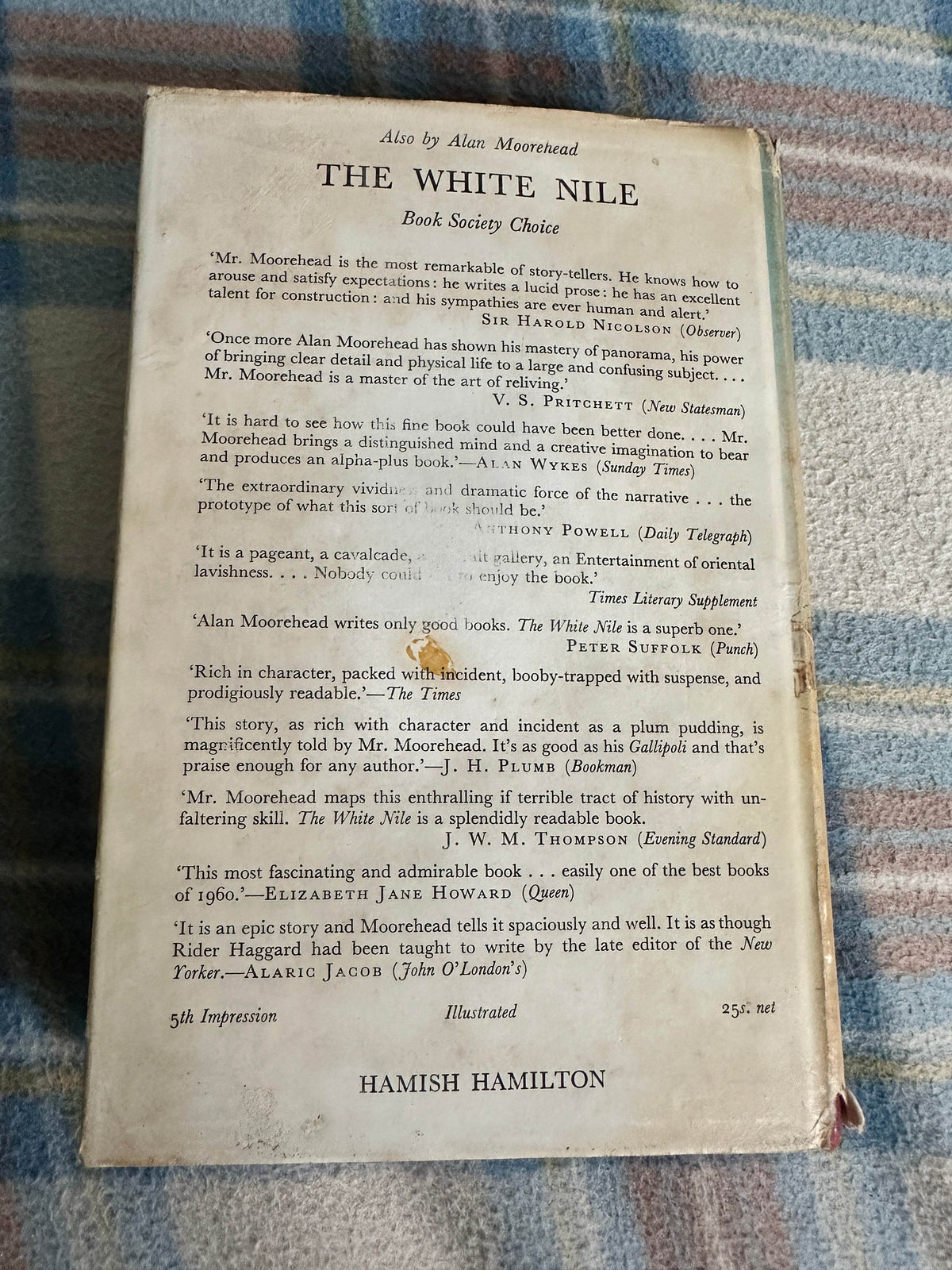 1962*1st* The Blue Nile - Alan Moorehead(Hamish Hamilton) - Honeyburn Books (UK)