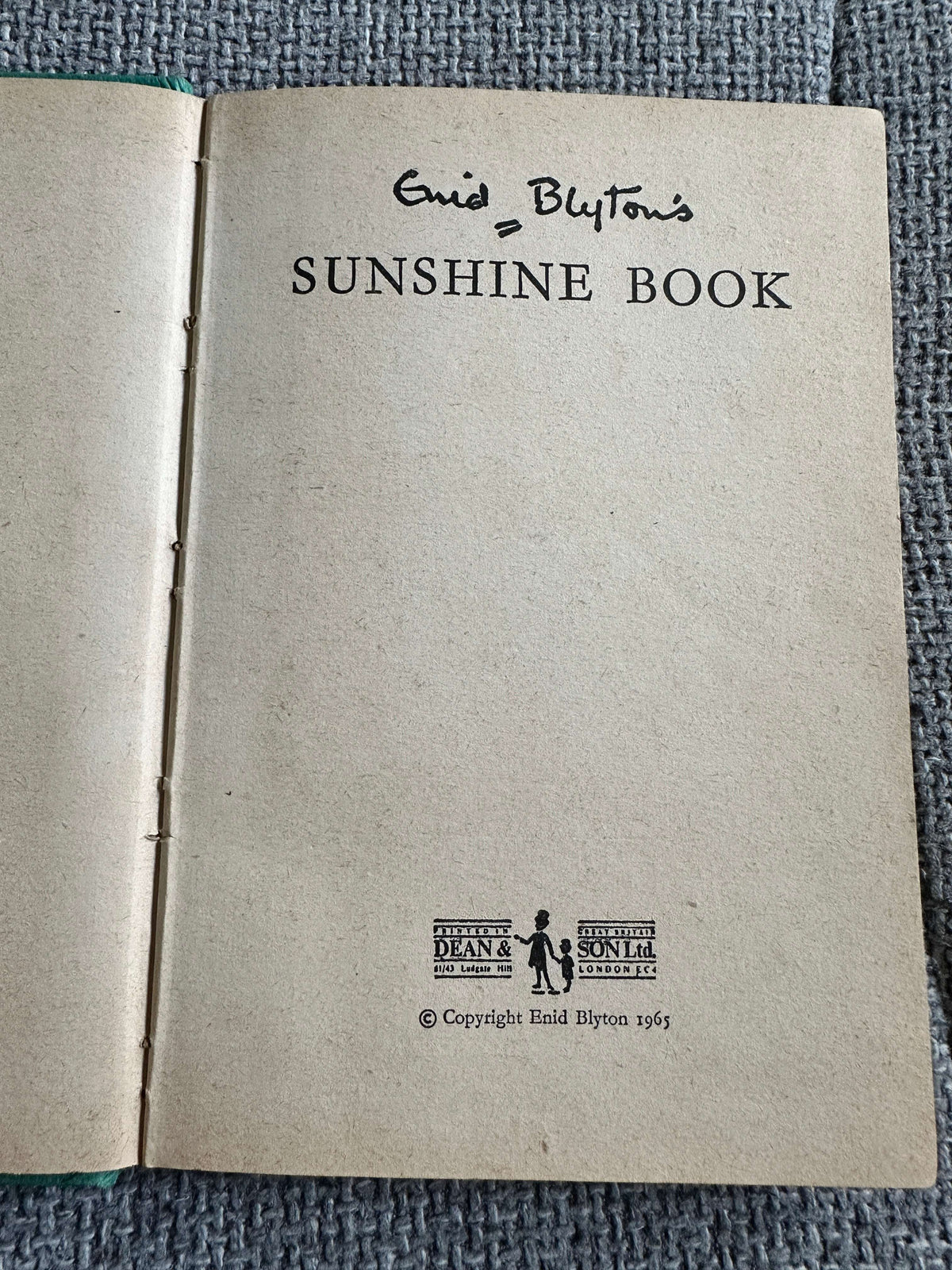 1965 Sunshine Book - Enid Blyton (Dean & Son Ltd)