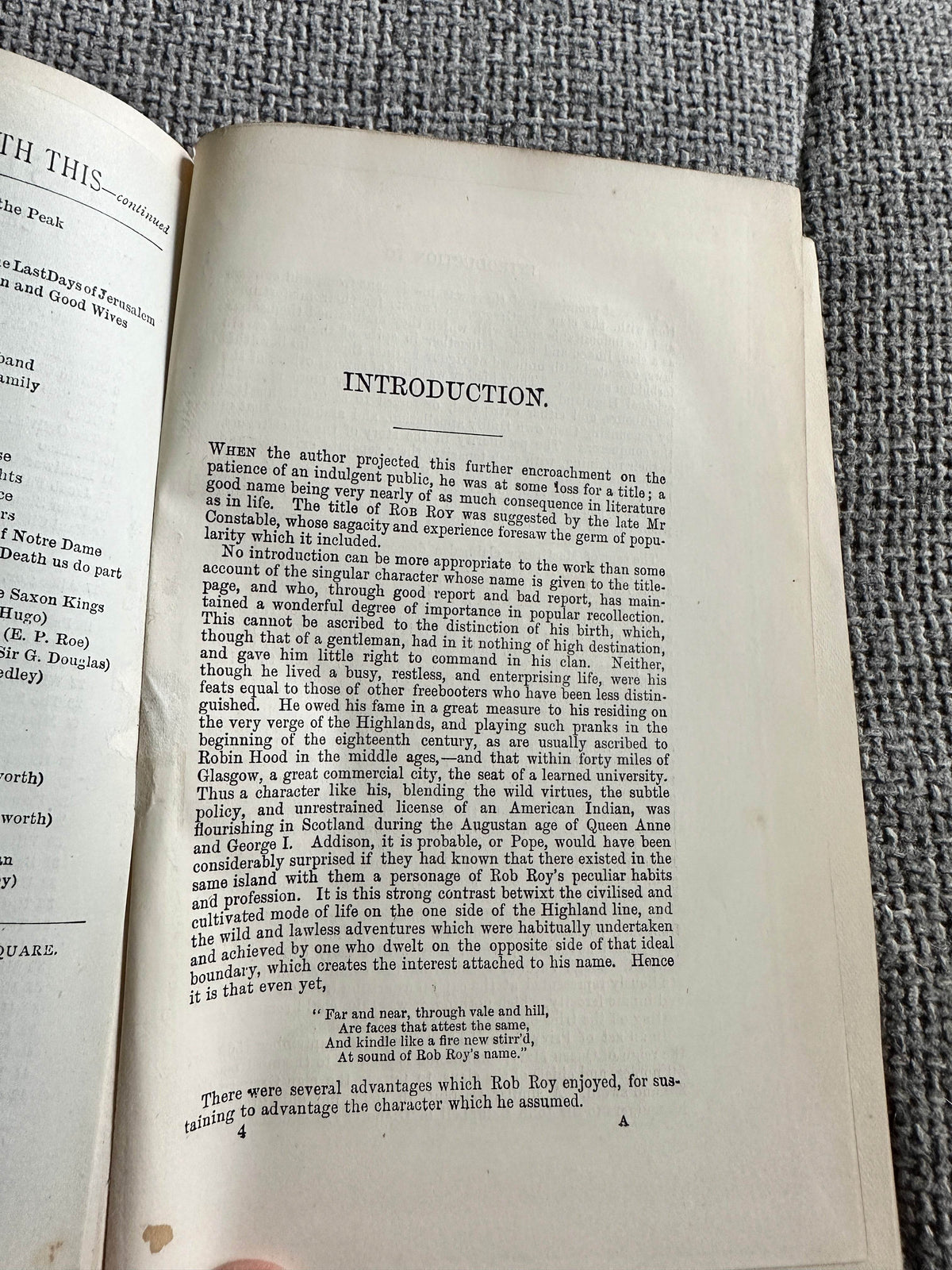 1910c Rob Roy - Walter Scott(Walter Scott Publishers) - Honeyburn Books (UK)