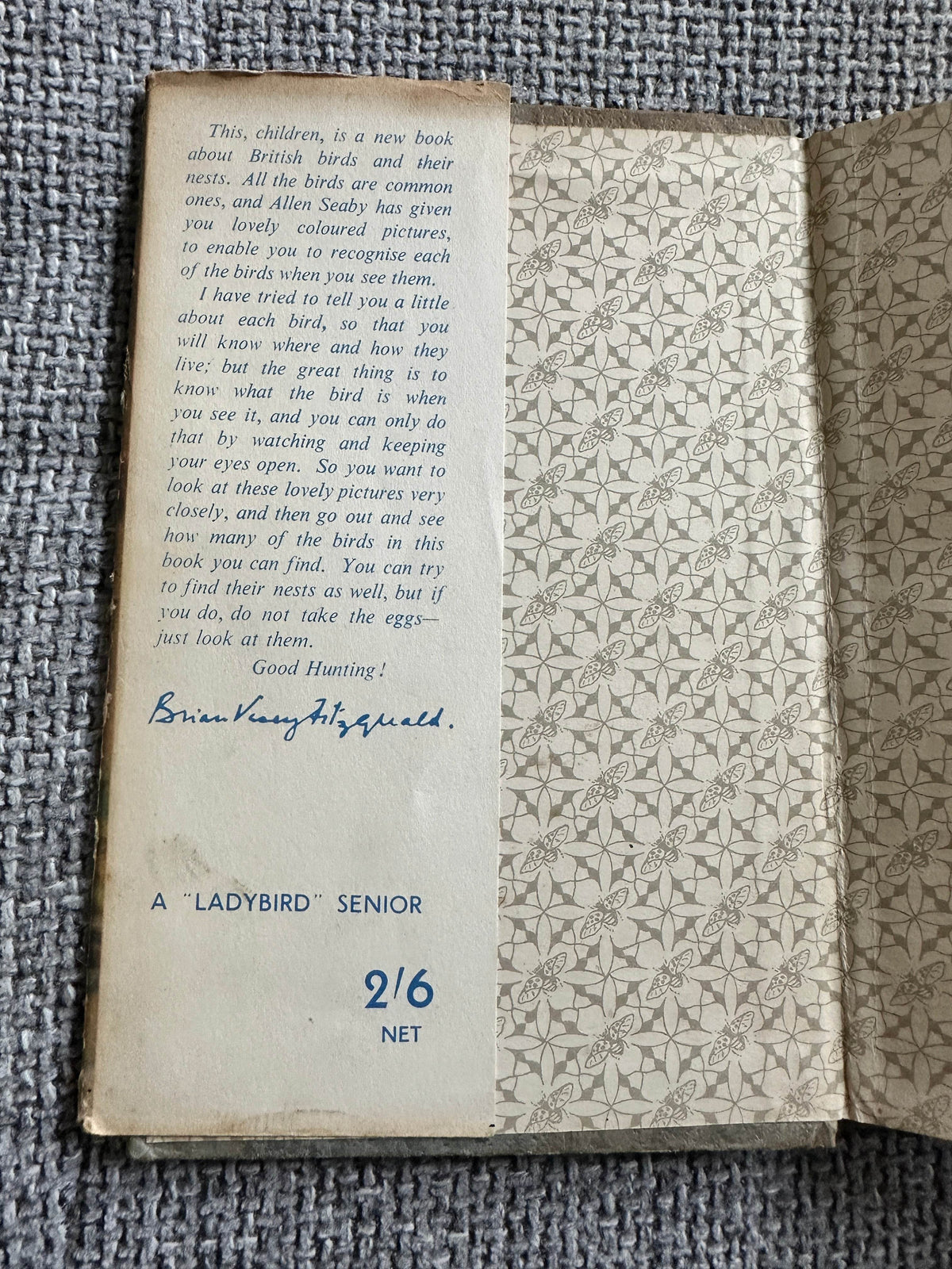 1953*1st* British Birds & Their Nests (Book 1) Ladybird Senior series 536 - Brian Vesey-Fitzgerald (Allen W. Seaby Illust) Wills & Hepworth - Honeyburn Books (UK)