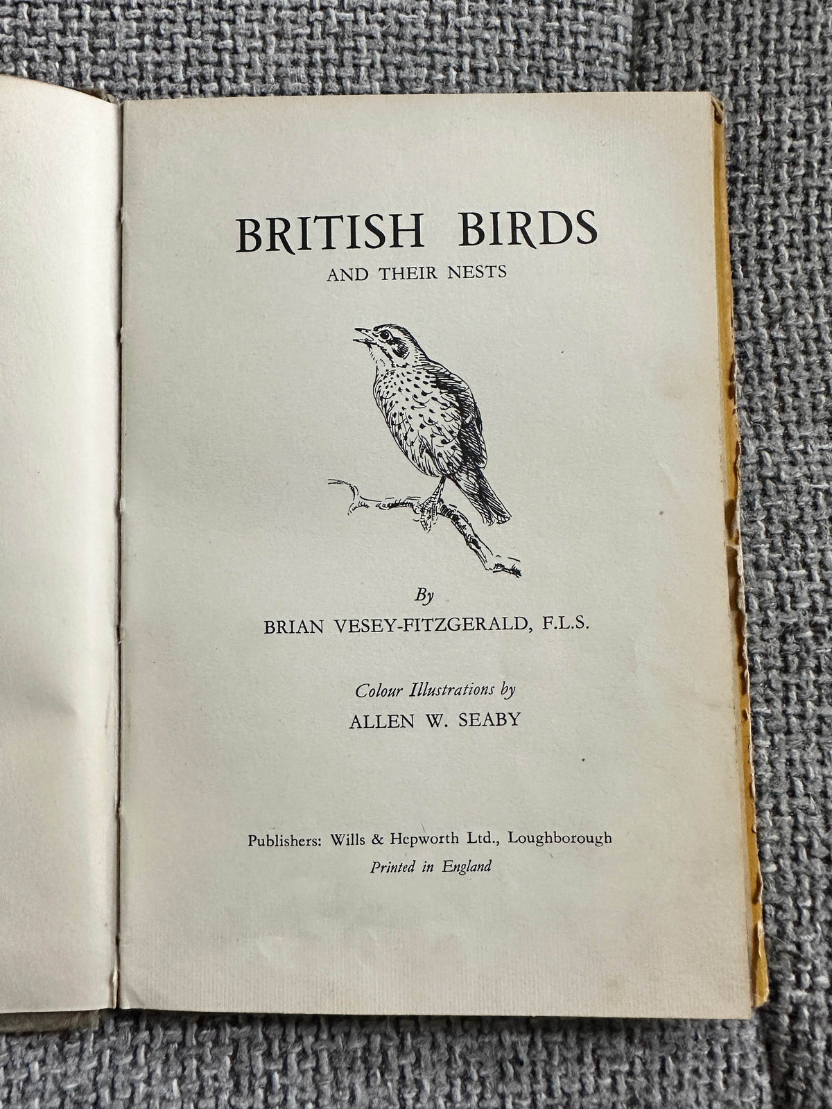1953*1st* British Birds & Their Nests (Book 1) Ladybird Senior series 536 - Brian Vesey-Fitzgerald (Allen W. Seaby Illust) Wills & Hepworth - Honeyburn Books (UK)