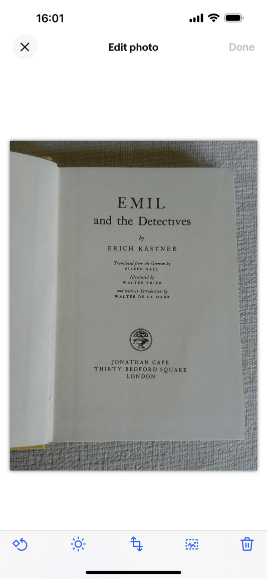 1980 Emil & The Detectives - Erich Kästner (illust Walter Trier) - Honeyburn Books (UK)