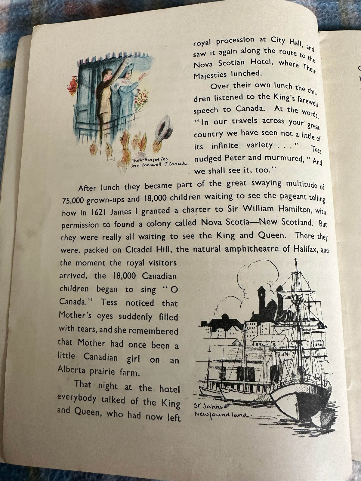 1944 Through The British Commonwealth Canada & Newfoundland - Stella Mead (Illust by Eulalie) - Honeyburn Books (UK)