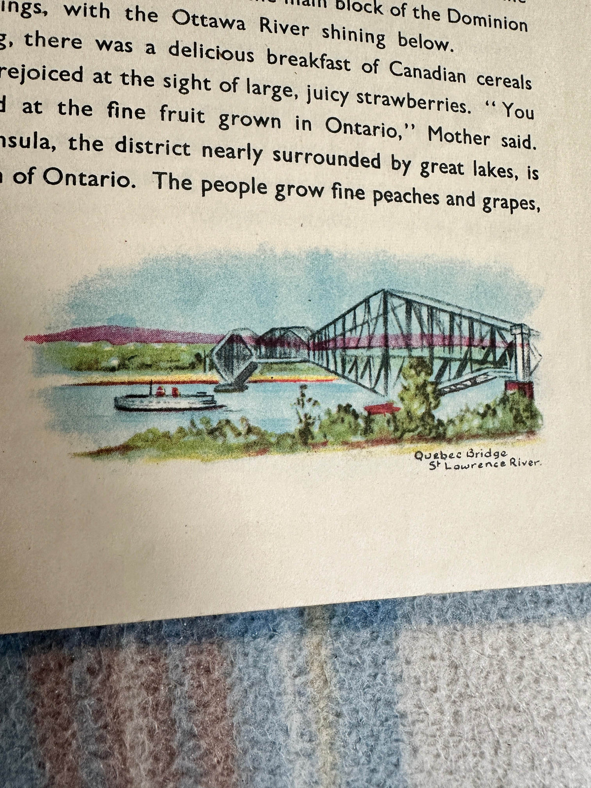 1944 Through The British Commonwealth Canada & Newfoundland - Stella Mead (Illust by Eulalie) - Honeyburn Books (UK)