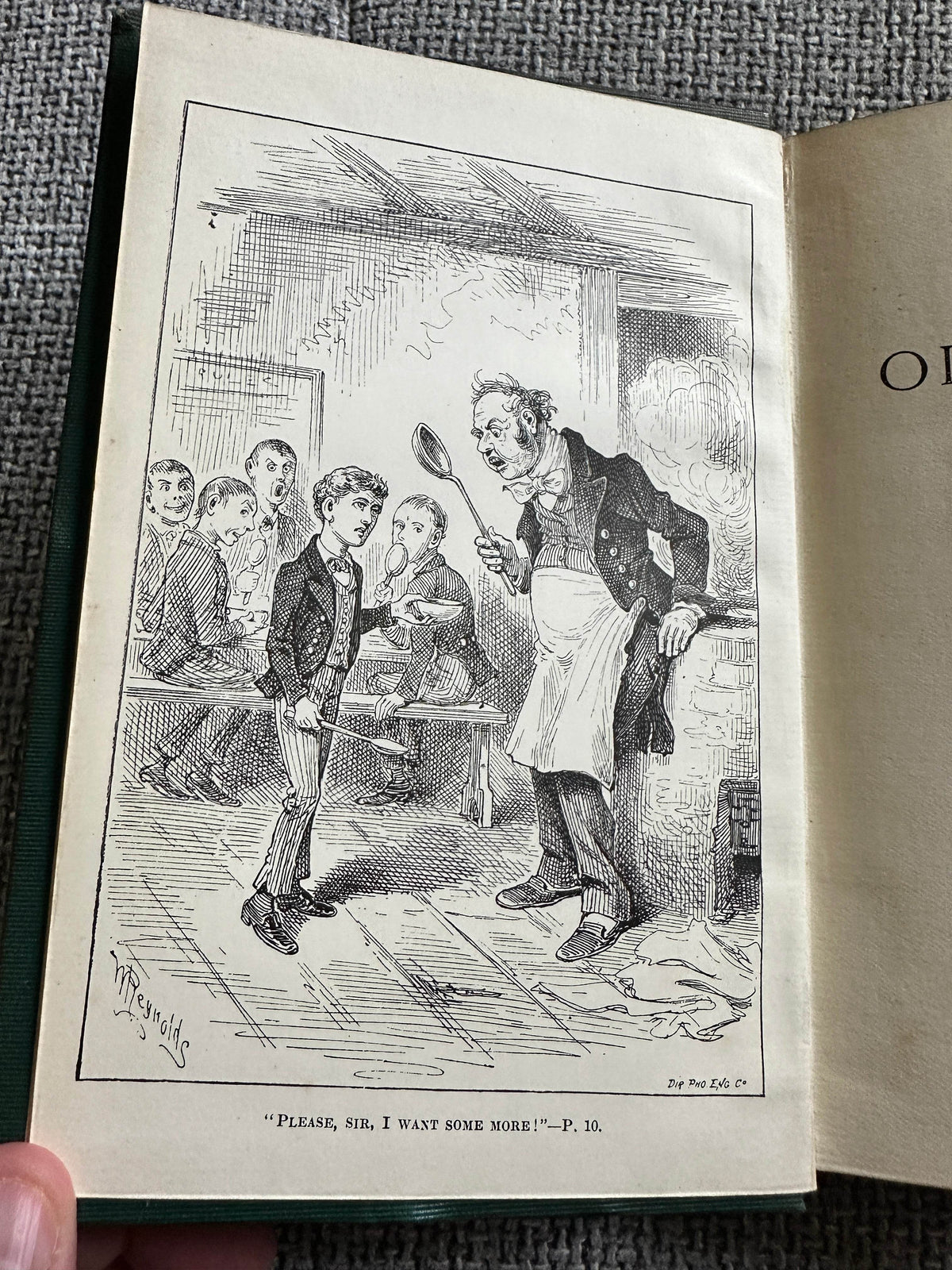 1880 Oliver Twist - Charles Dickens (W. Reynolds frontispiece) Walter Scott Published - Honeyburn Books (UK)