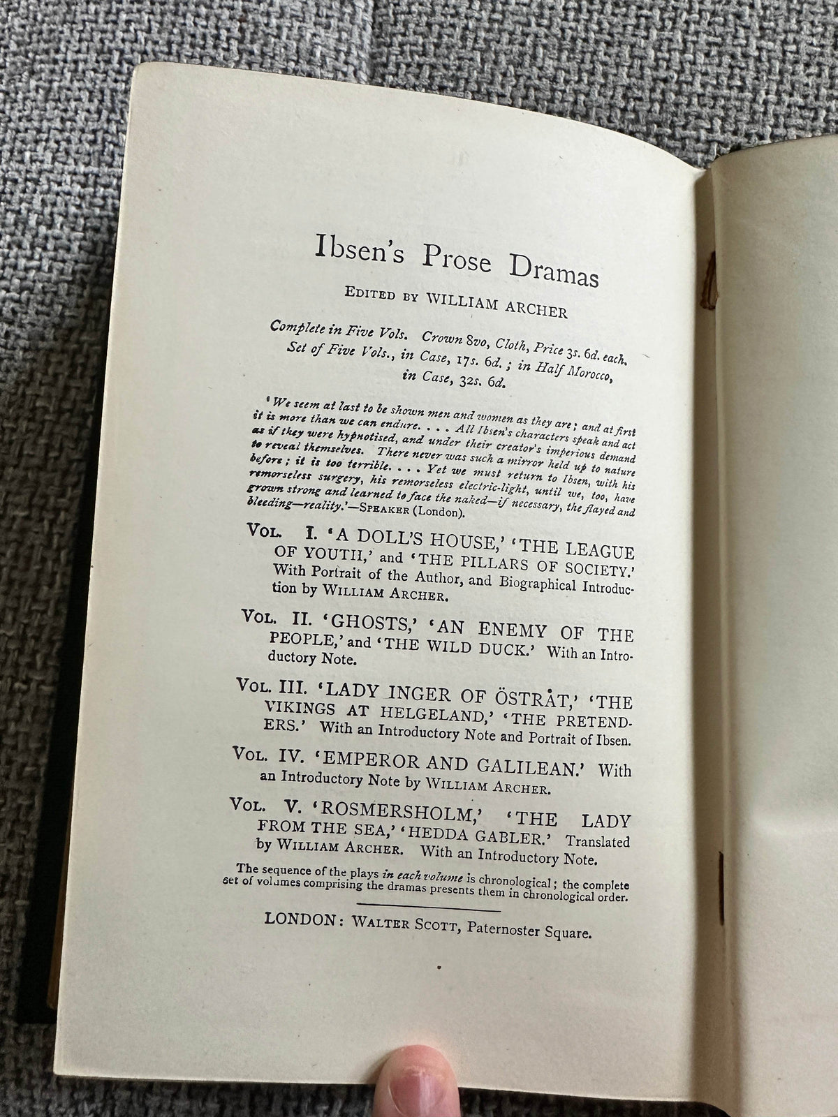 1880 Oliver Twist - Charles Dickens (W. Reynolds frontispiece) Walter Scott Published - Honeyburn Books (UK)