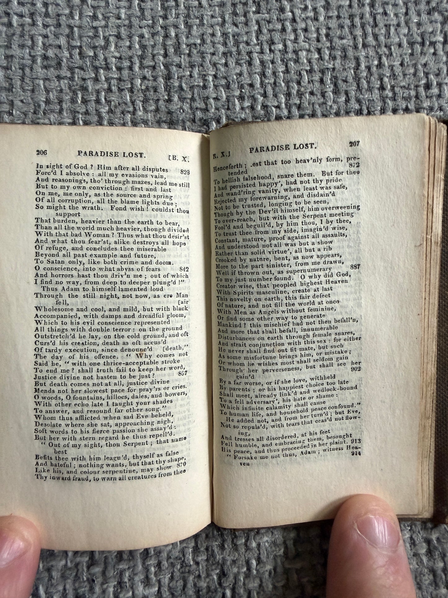 1835 Paradise Lost Miniature by Milton - William Pickering Pub 10cm x 5cm