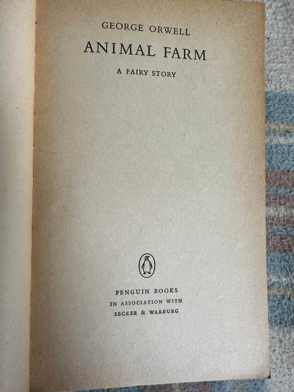 1966-68 Animal Farm - George Orwell(Penguin) - Honeyburn Books (UK)