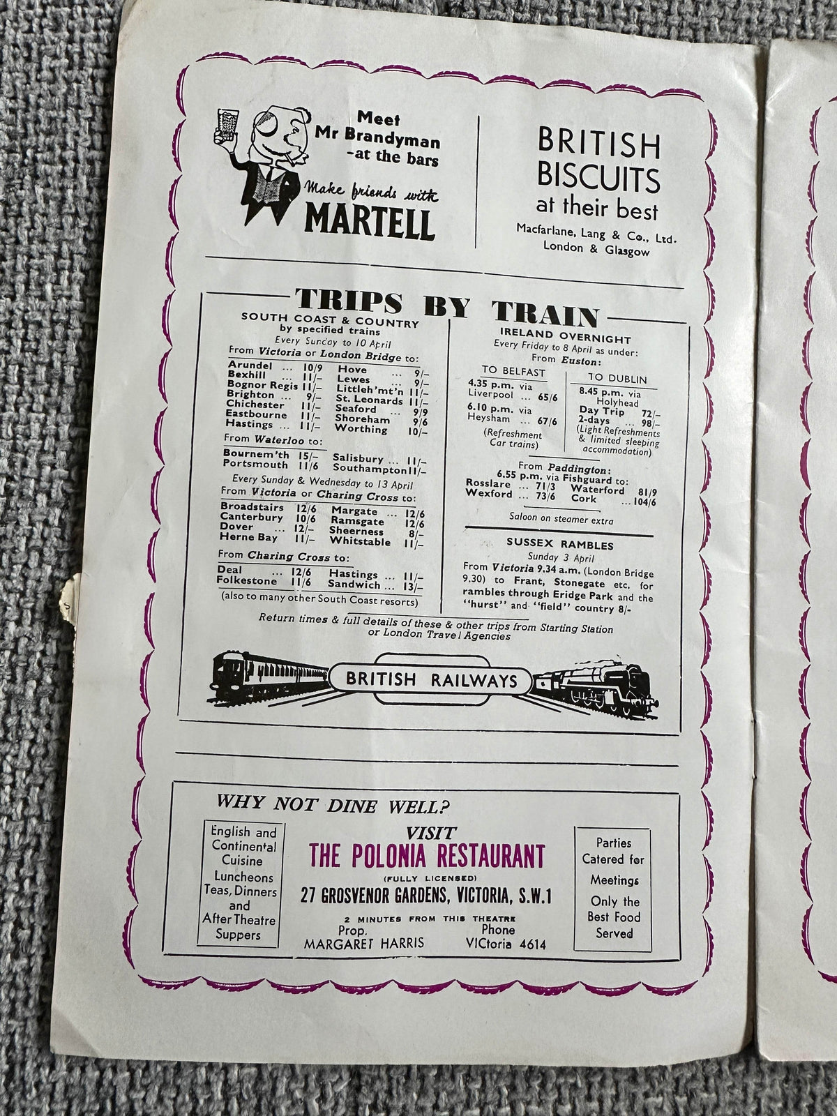 1959 Clown Jewels - The Crazy Gang Programme Victoria Palace - Honeyburn Books (UK)