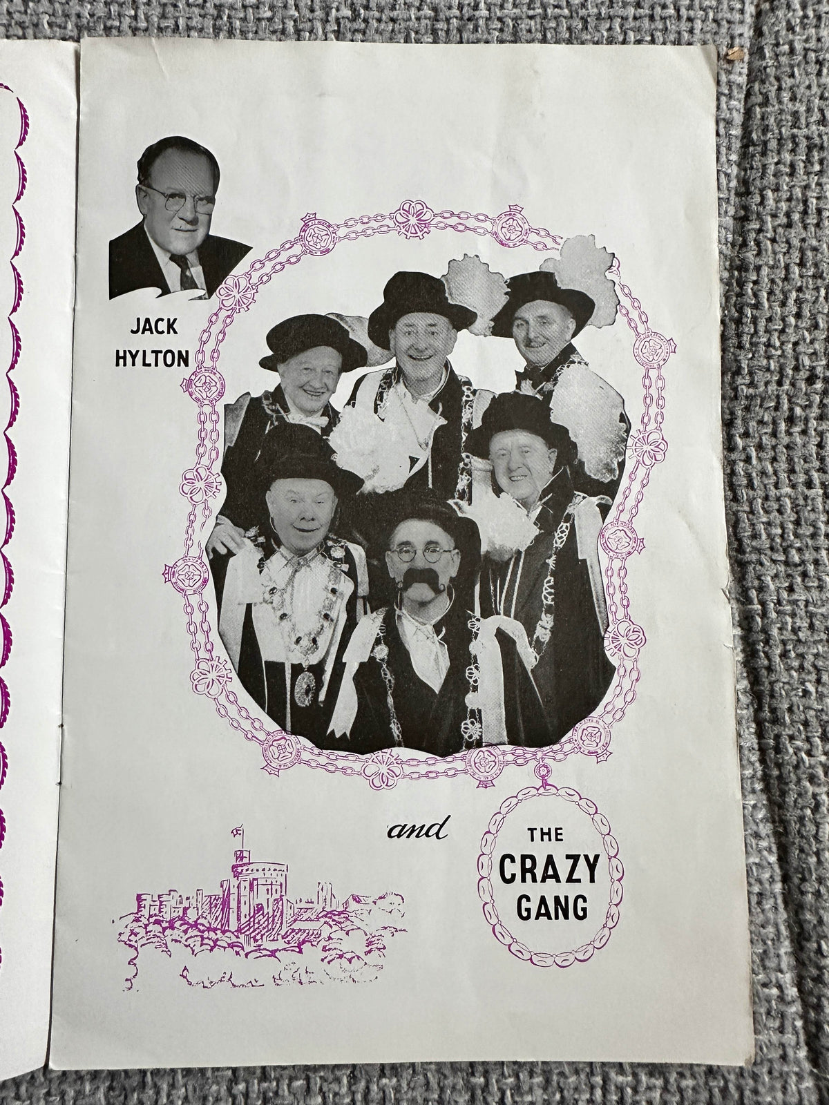 1959 Clown Jewels - The Crazy Gang Programme Victoria Palace - Honeyburn Books (UK)