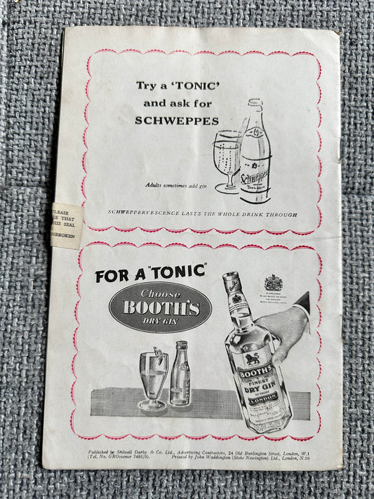 1954 Jokers Wild - The Crazy Gang Programme Victoria Palace - Honeyburn Books (UK)