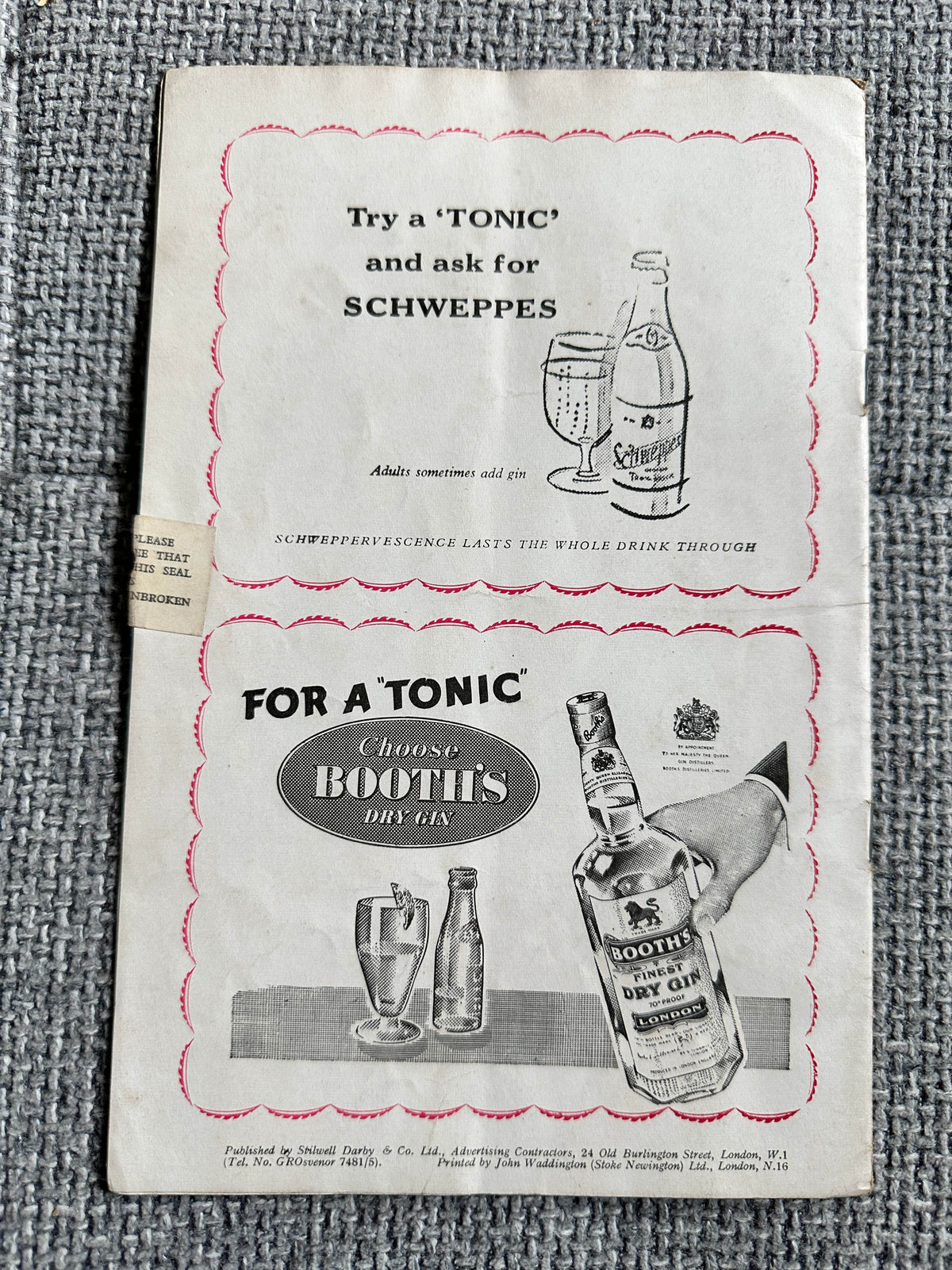 1954 Jokers Wild - The Crazy Gang Programme Victoria Palace - Honeyburn Books (UK)
