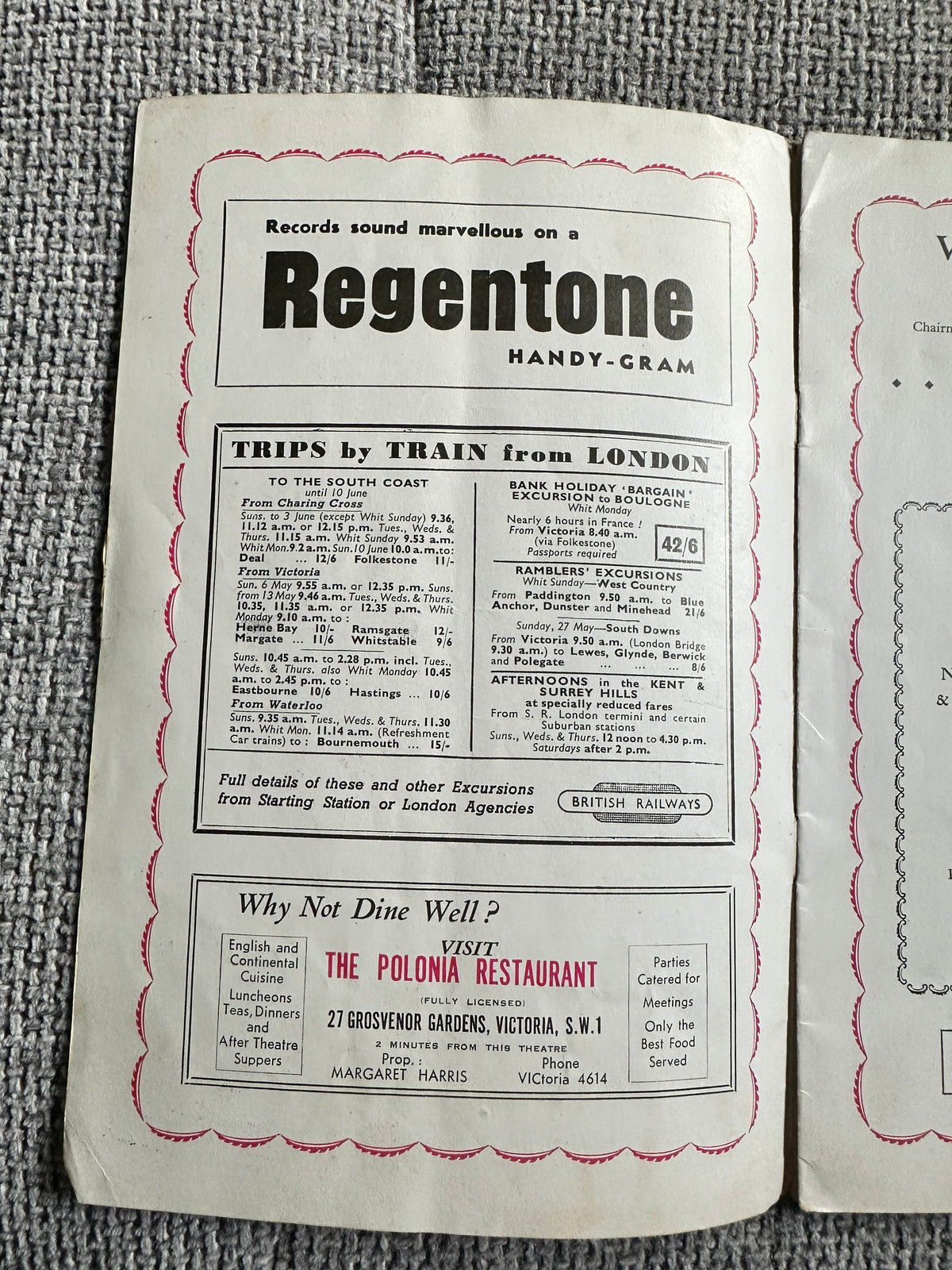 1954 Jokers Wild - The Crazy Gang Programme Victoria Palace - Honeyburn Books (UK)