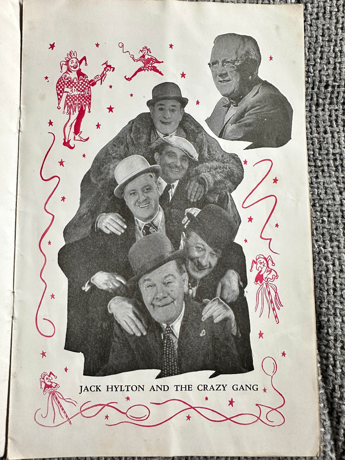 1954 Jokers Wild - The Crazy Gang Programme Victoria Palace - Honeyburn Books (UK)