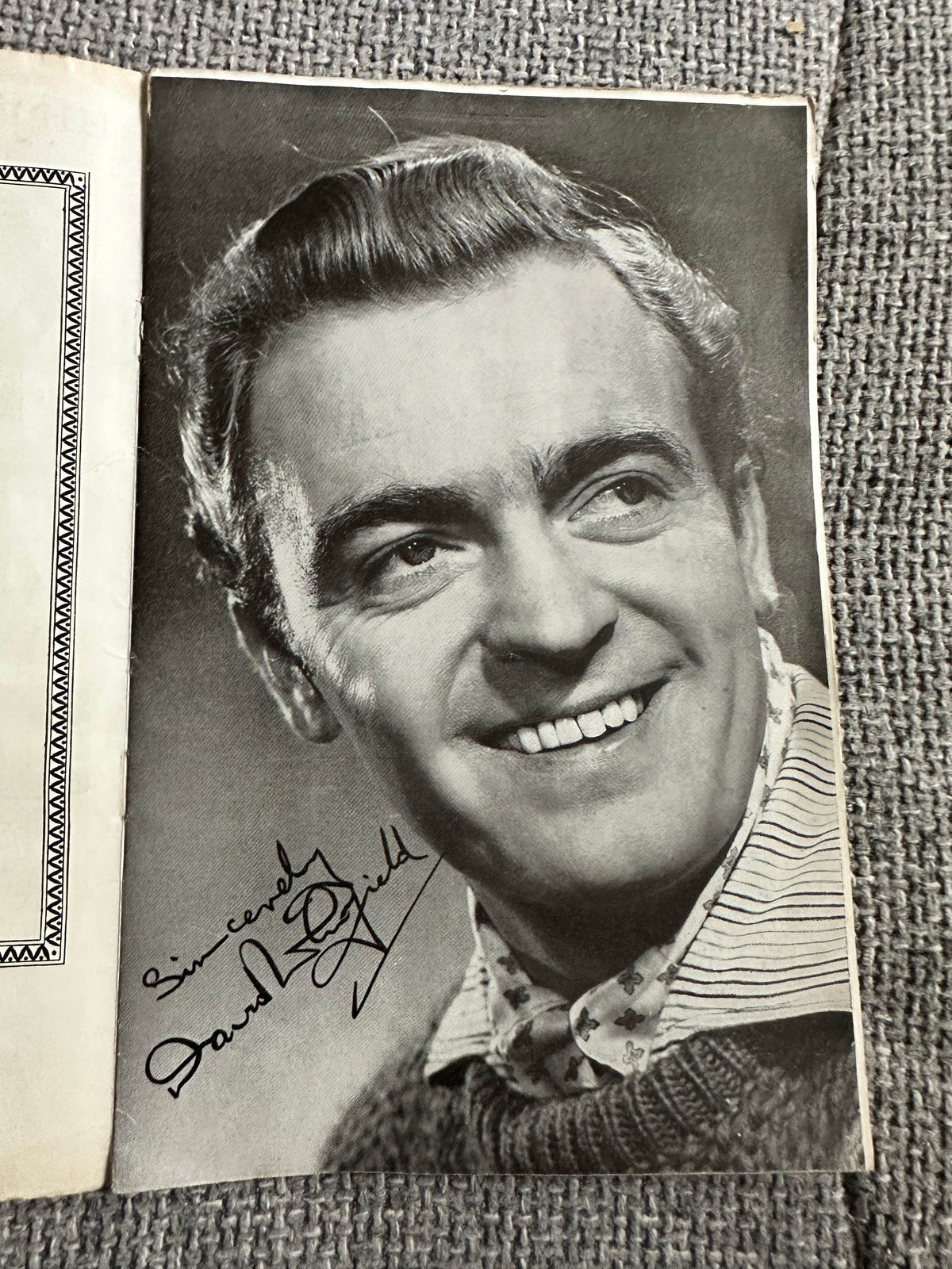 1961*Signed* Rose Marie Programme David Whitfield Signed. Hippodrome Birmingham - Honeyburn Books (UK)