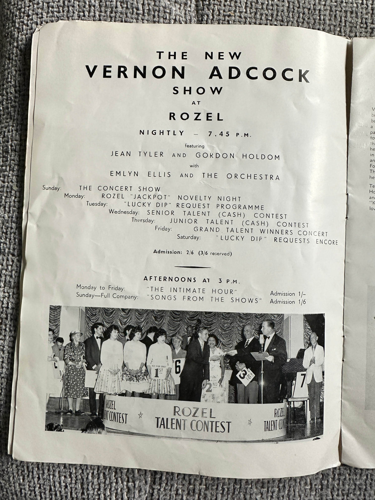 1950’s Let’s Make A Night Of It (Theatre Programme) Terry Scott & Hugh Lloyd (Weston-Super-Mare) - Honeyburn Books (UK)