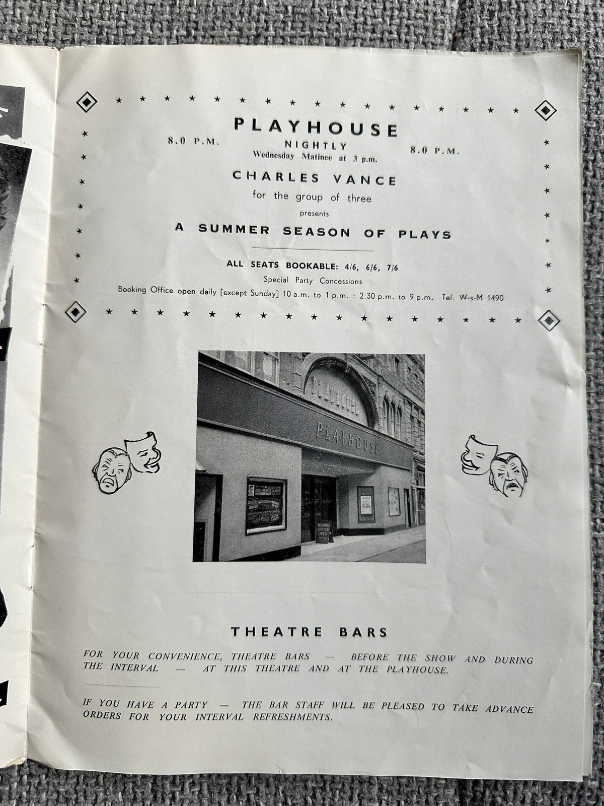 1950’s Let’s Make A Night Of It (Theatre Programme) Terry Scott & Hugh Lloyd (Weston-Super-Mare) - Honeyburn Books (UK)