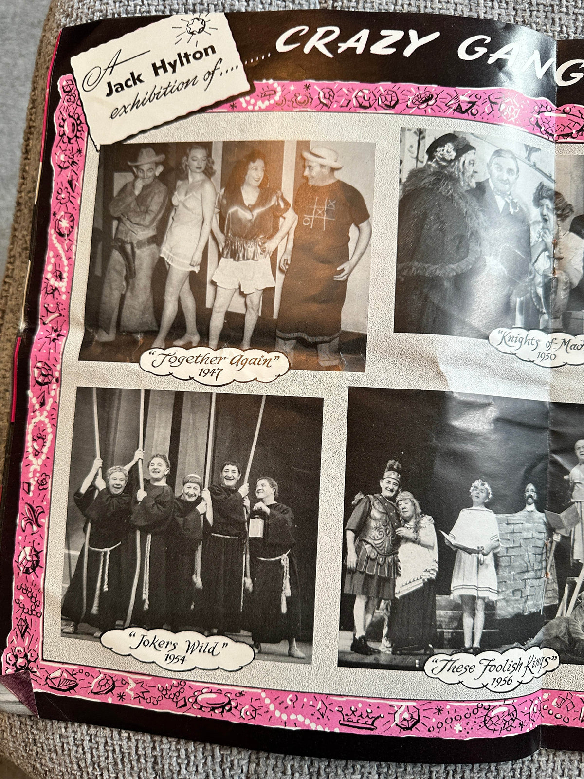 1959 Picture Souvenir of Jack Hylton’s Crazy Gang Revue “Clown Jewels” Victoria Palace Theatre - Honeyburn Books (UK)