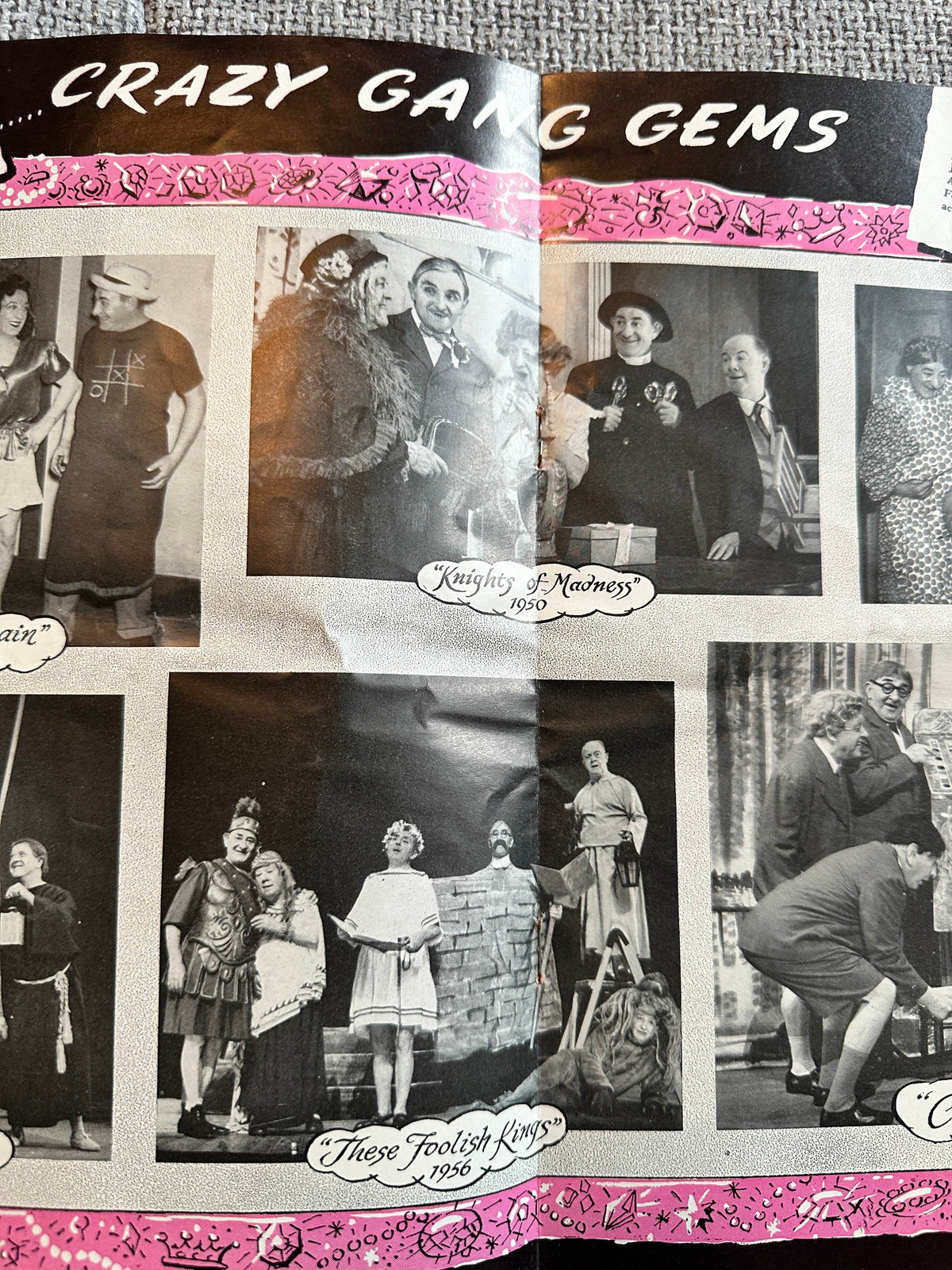 1959 Picture Souvenir of Jack Hylton’s Crazy Gang Revue “Clown Jewels” Victoria Palace Theatre - Honeyburn Books (UK)