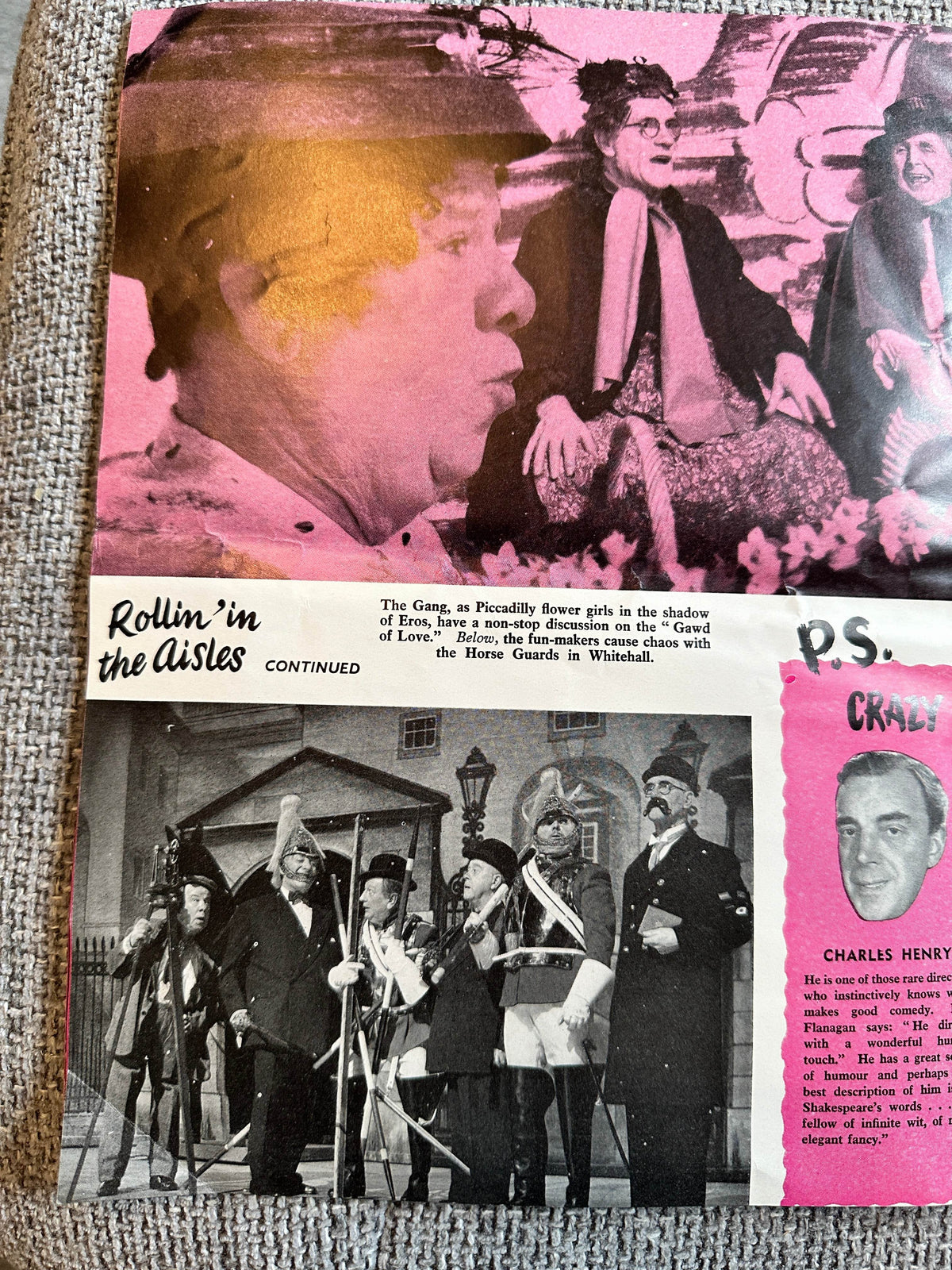 1959 Picture Souvenir of Jack Hylton’s Crazy Gang Revue “Clown Jewels” Victoria Palace Theatre - Honeyburn Books (UK)