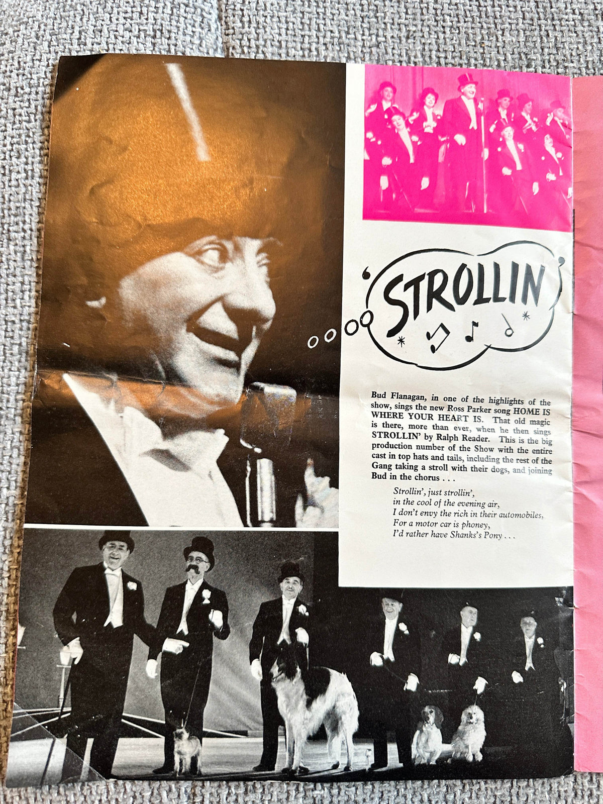 1959 Picture Souvenir of Jack Hylton’s Crazy Gang Revue “Clown Jewels” Victoria Palace Theatre - Honeyburn Books (UK)