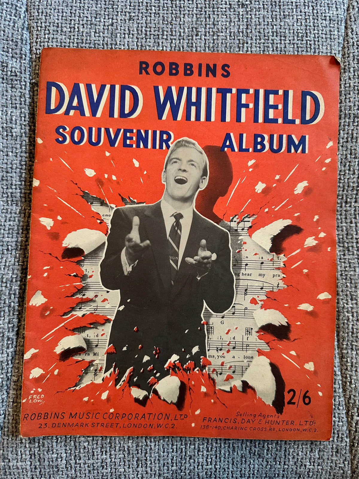 1950’s David Whitfield Souvenir Album (Robbins Music Corp. Ltd) - Honeyburn Books (UK)