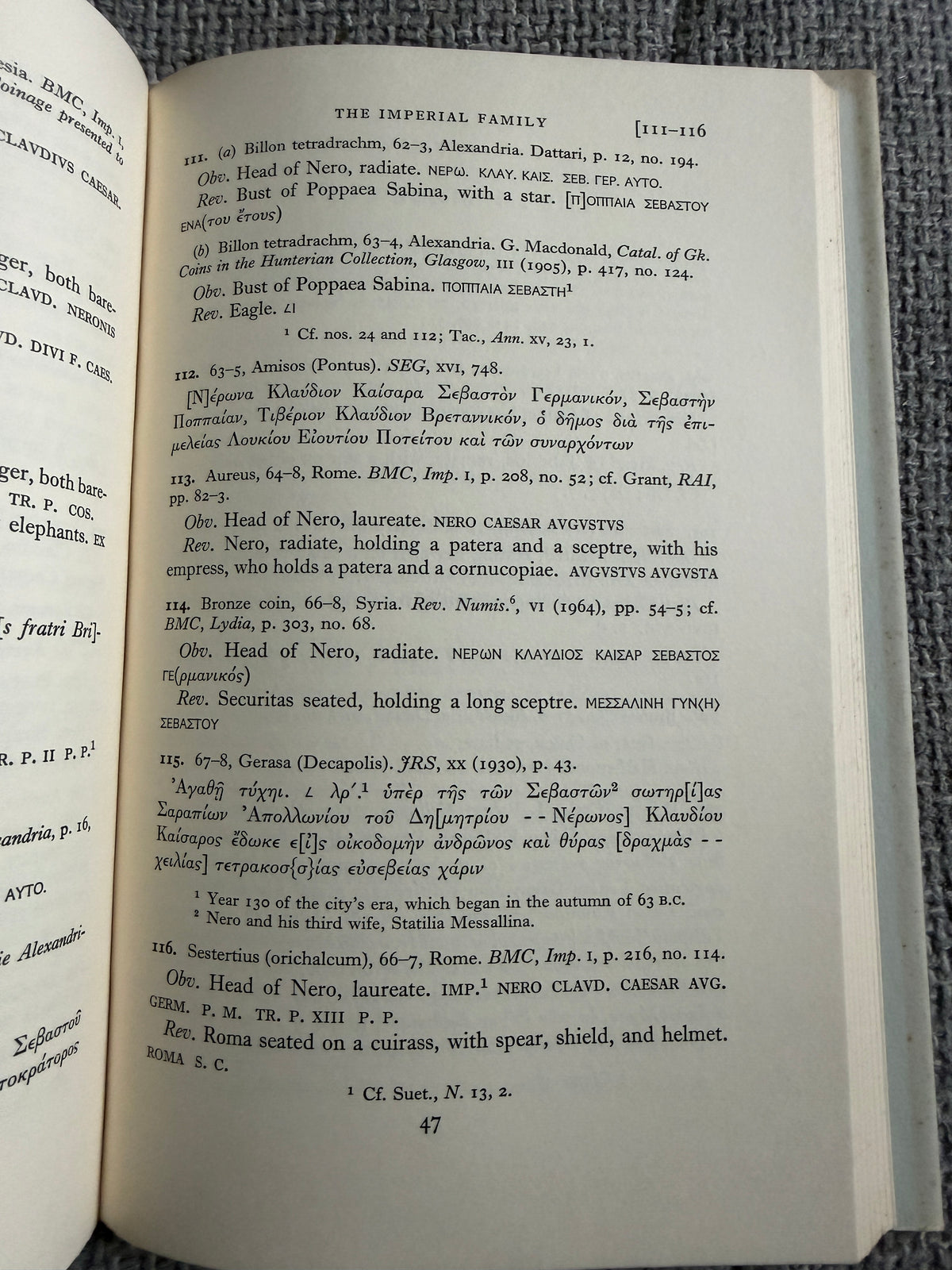 1967 Documents Gaius Claudius Nero - E. Mary Smallwood (Cambridge University Press) - Honeyburn Books (UK)