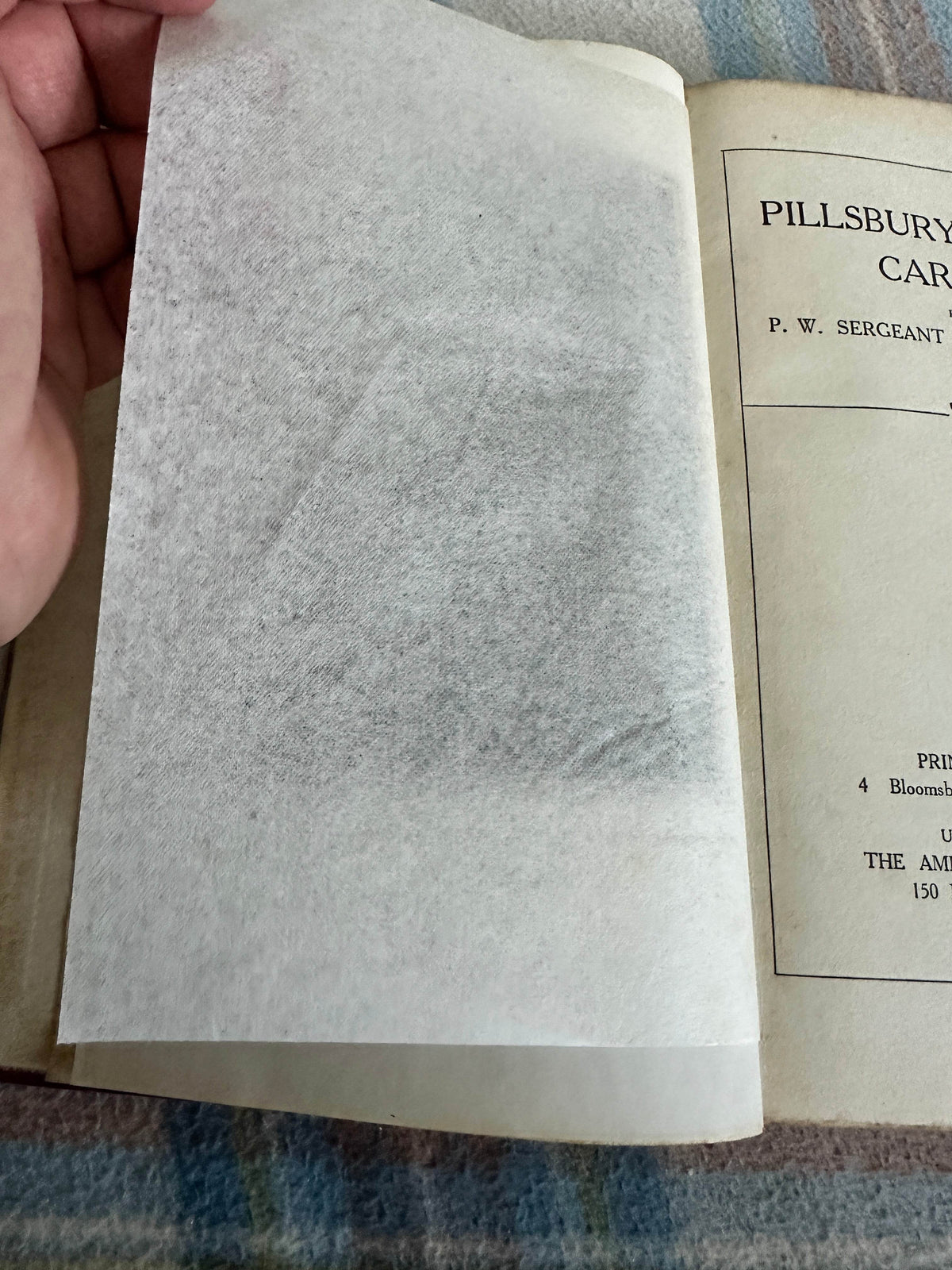 1922*1st* Pillsbury’s Chess Career - P. W. Sergeant & W. H. Watts(Printing Craft Ltd) - Honeyburn Books (UK)