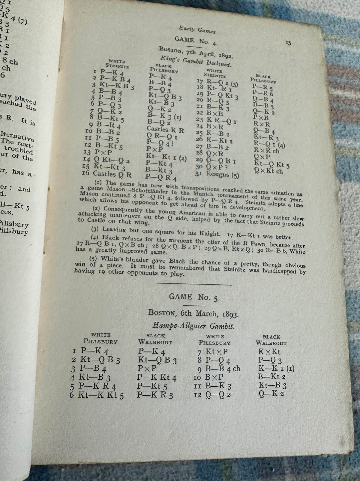 1922*1st* Pillsbury’s Chess Career - P. W. Sergeant & W. H. Watts(Printing Craft Ltd) - Honeyburn Books (UK)