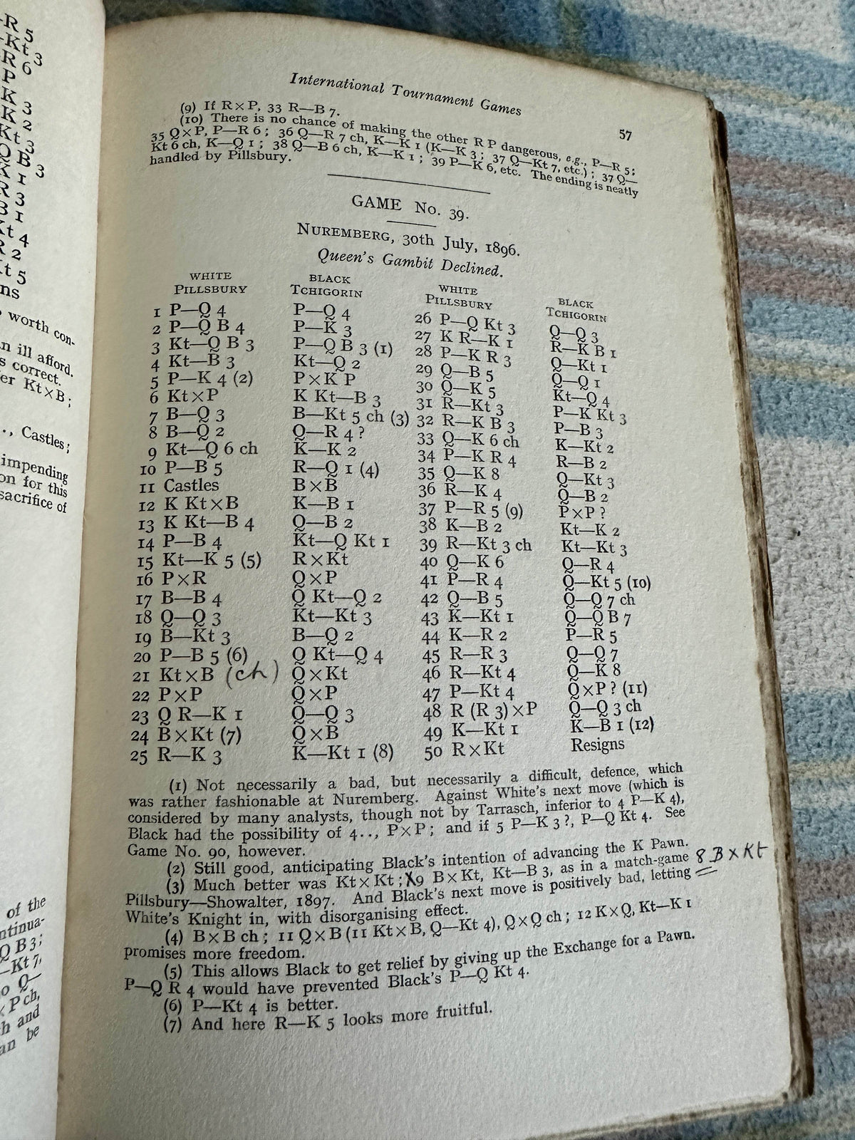 1922*1st* Pillsbury’s Chess Career - P. W. Sergeant & W. H. Watts(Printing Craft Ltd) - Honeyburn Books (UK)