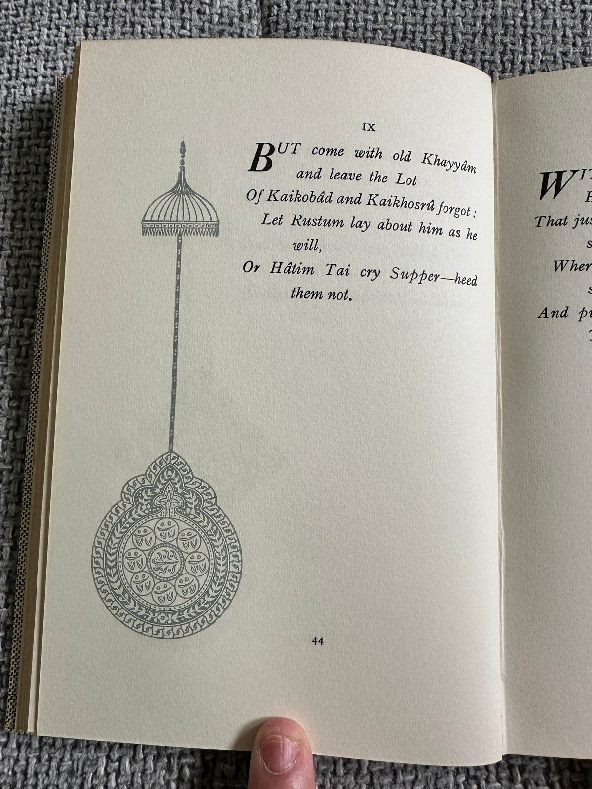 1967 Rubáiyát Of Omar Khayyám - Edward Fitzgerald with intro & notes by Reynold Alleyne Nicholson Litt.D (illustrated Gilbert James) A & C Black Ltd - Honeyburn Books (UK)