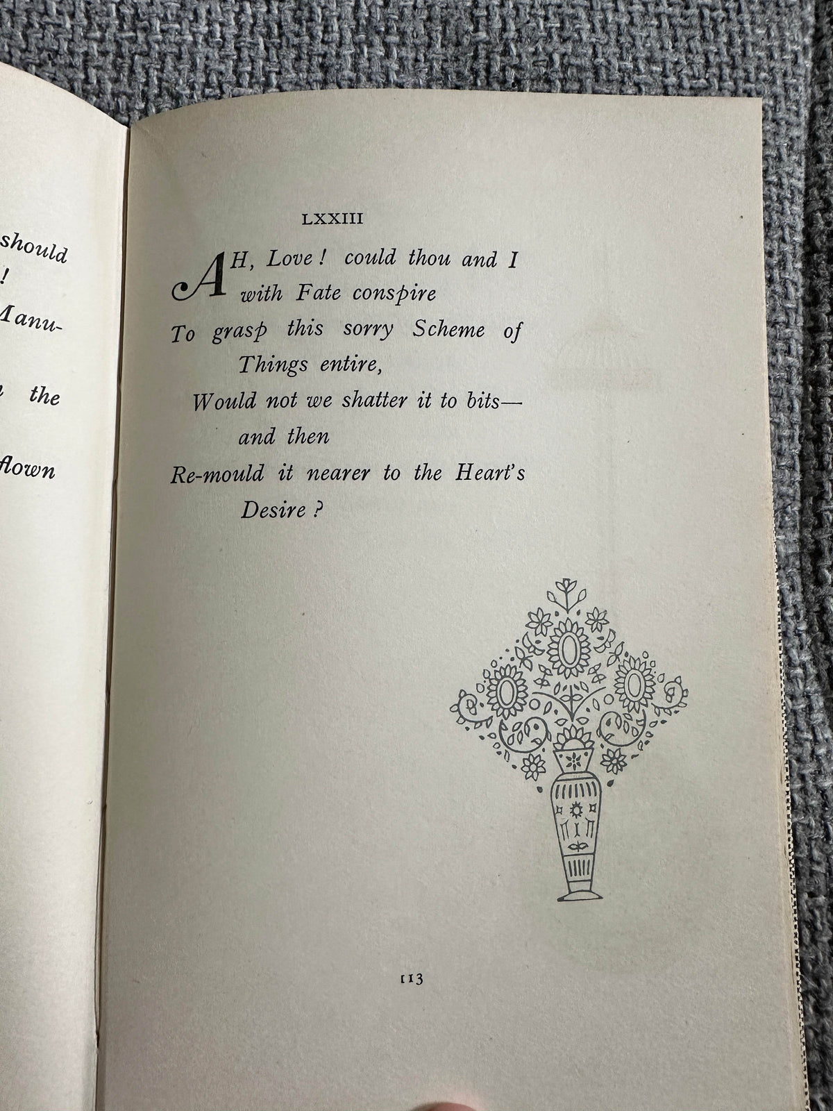 1967 Rubáiyát Of Omar Khayyám - Edward Fitzgerald with intro & notes by Reynold Alleyne Nicholson Litt.D (illustrated Gilbert James) A & C Black Ltd - Honeyburn Books (UK)