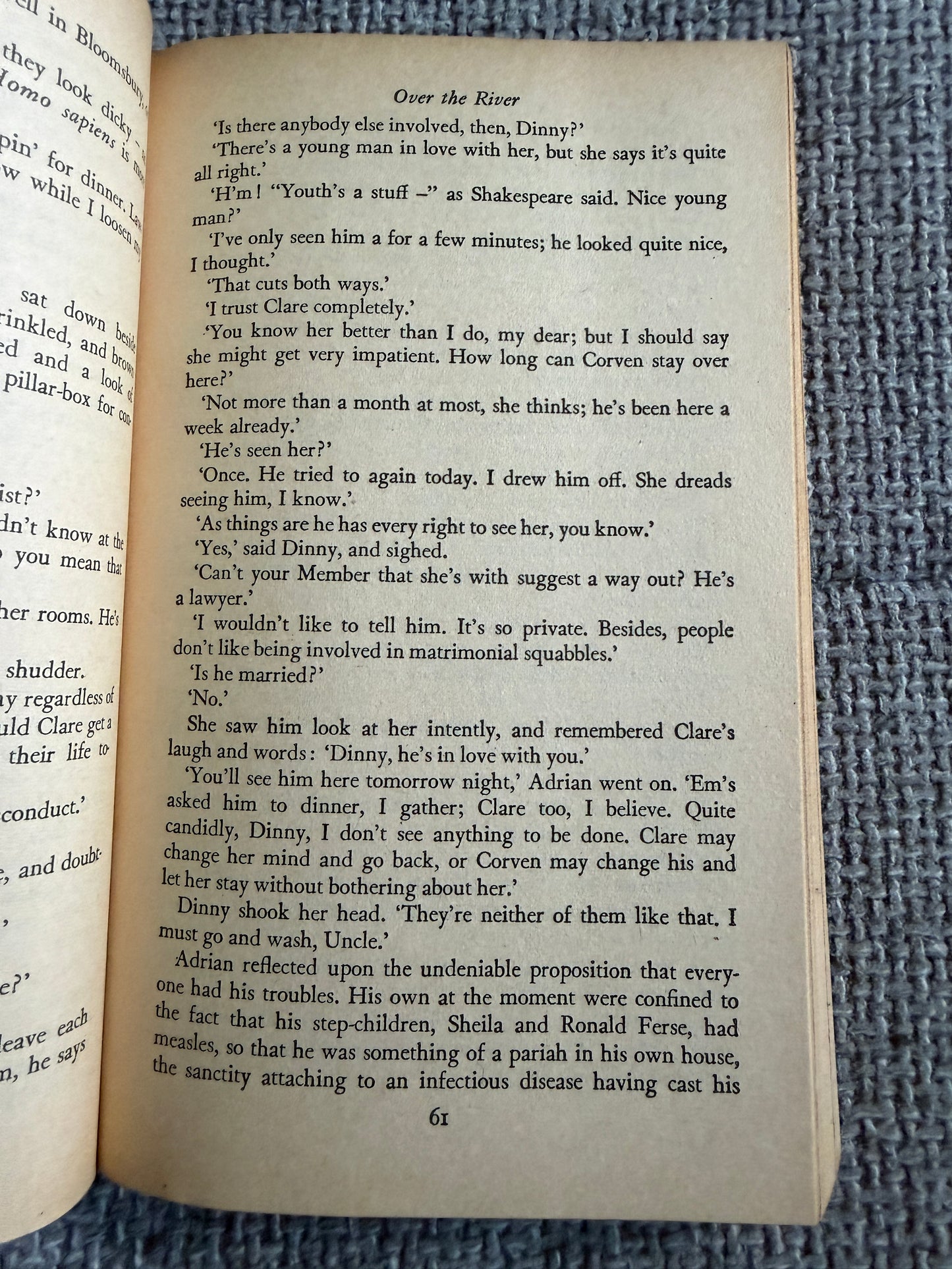 1968 Over The River John Galsworthy - Penguin Books Edition - Honeyburn Books (UK)