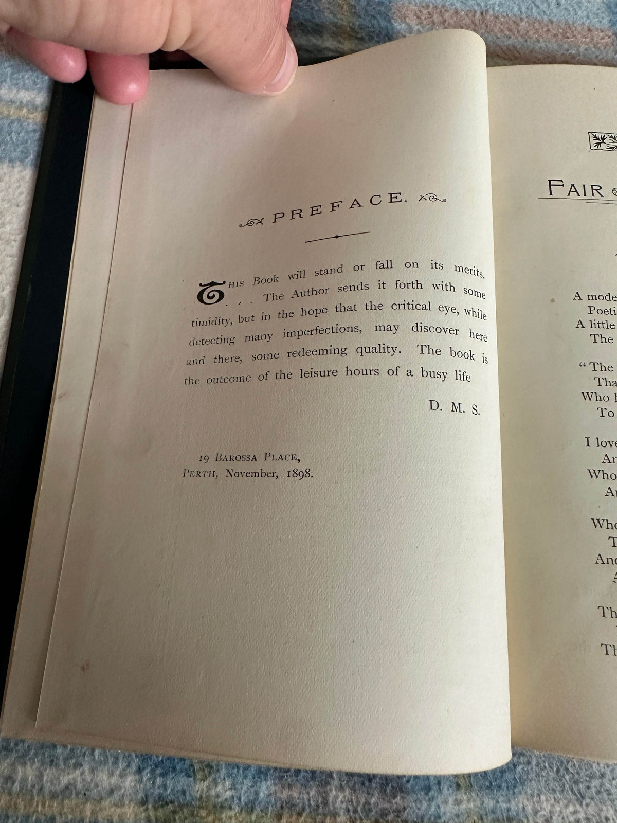 1898 Fair City…….Chimes - David Mitchell Smith(Wood & Son Perth Publisher) - Honeyburn Books (UK)