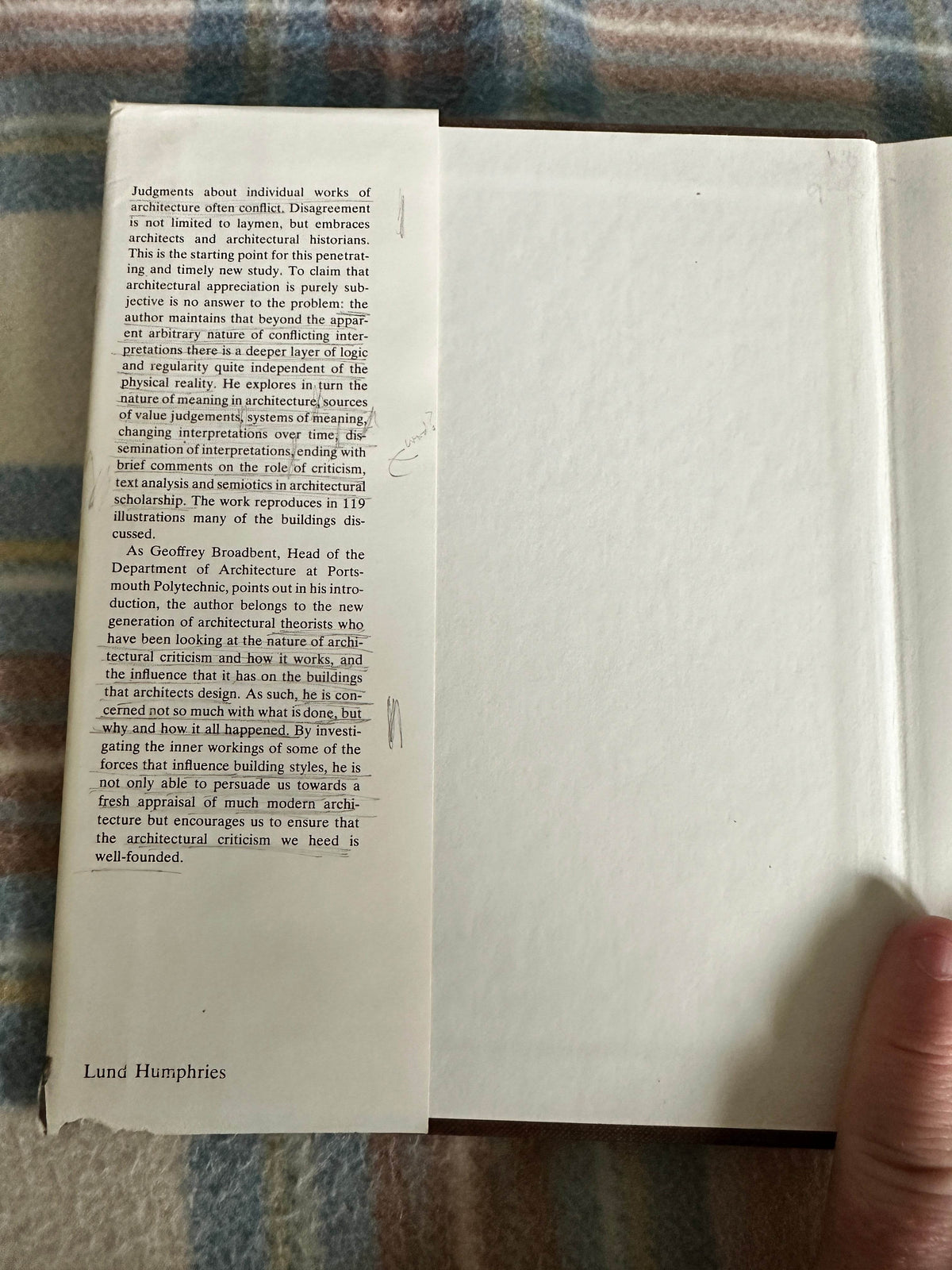 1979*1st* Architecture & It’s Interpretation- Juan Pablo Bonta(Lund Humphries Pub) - Honeyburn Books (UK)
