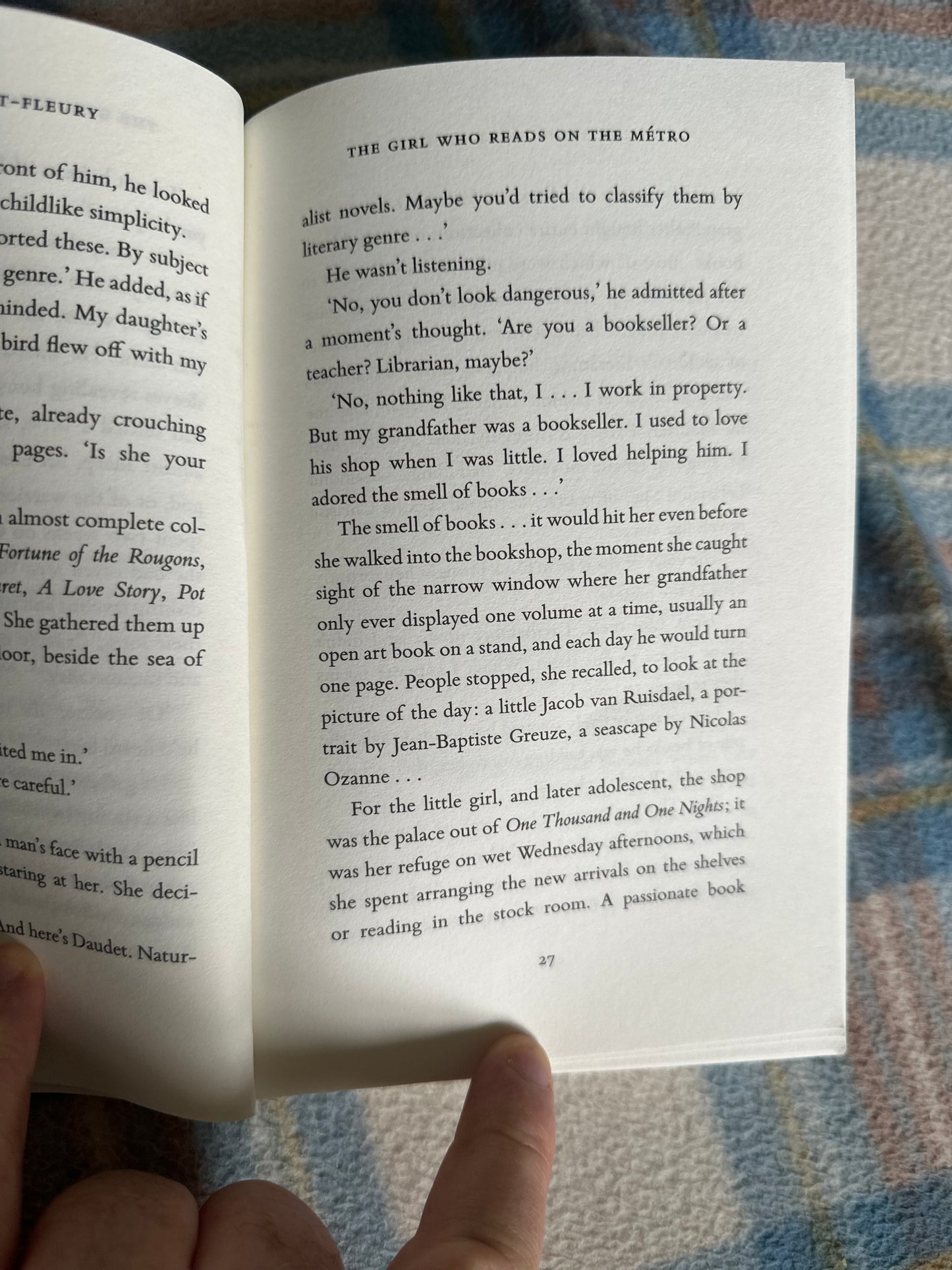 2020 The Girl Who Reads On The Métro - Christine Féret-Fleury(translated by Ros Schwartz) Pan Books - Honeyburn Books (UK)