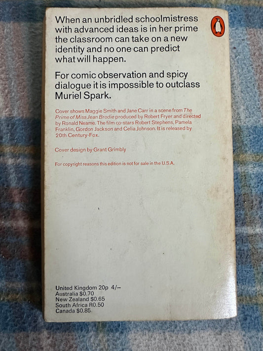 1969 The Prime of Miss Jean Brodie - Muriel Spark(Penguin) - Honeyburn Books (UK)