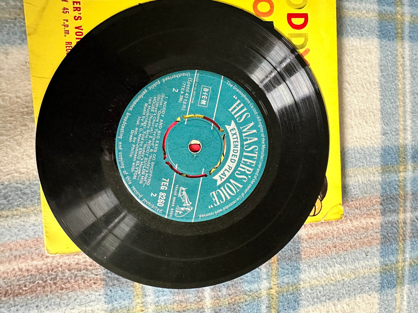 1959 Noddy Stories spoken by Enid Blyton on vinyl record - Honeyburn Books (UK)