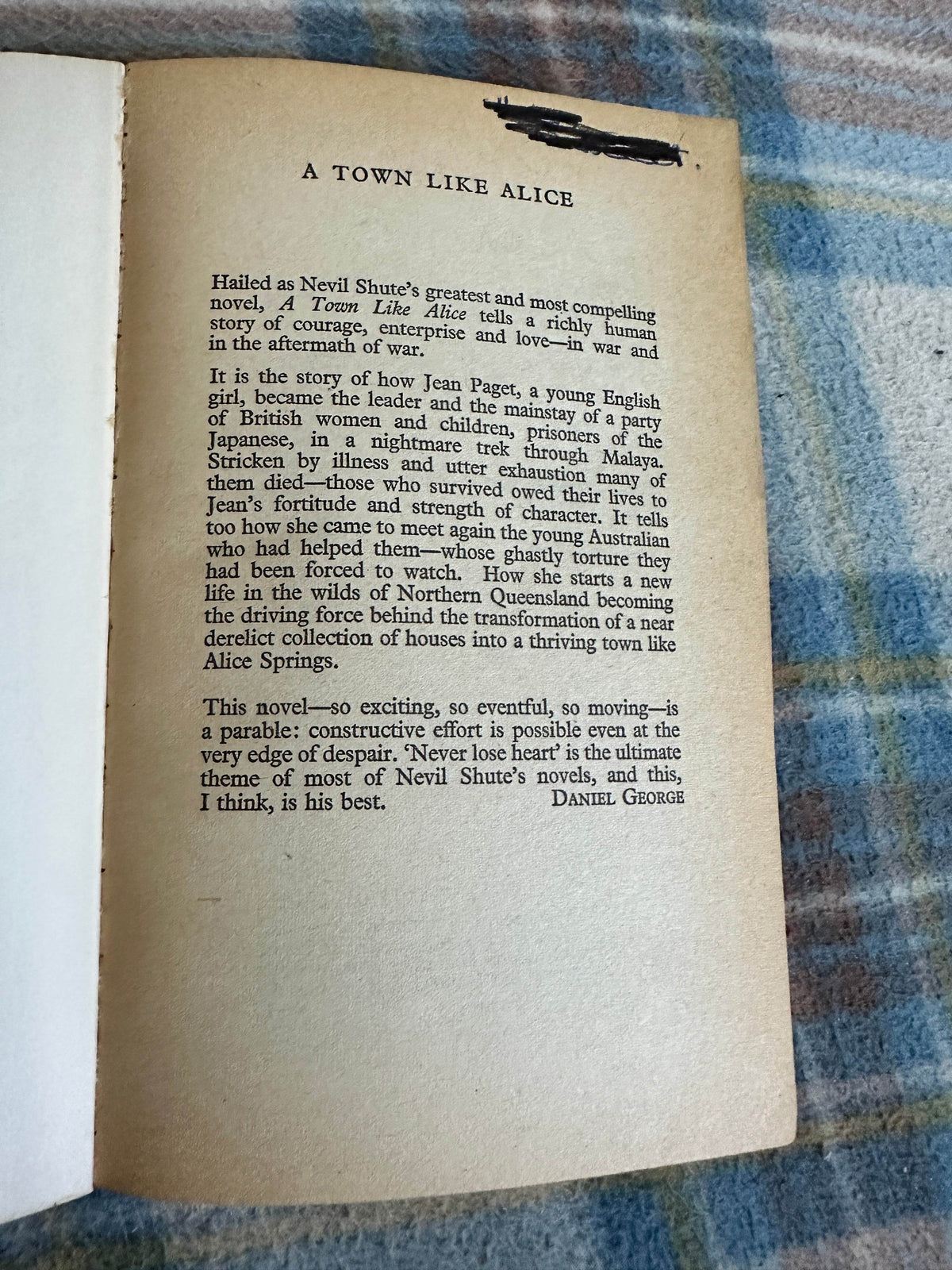 1965 A Town Like Alice - Nevil Shute(Pan Books) - Honeyburn Books (UK)