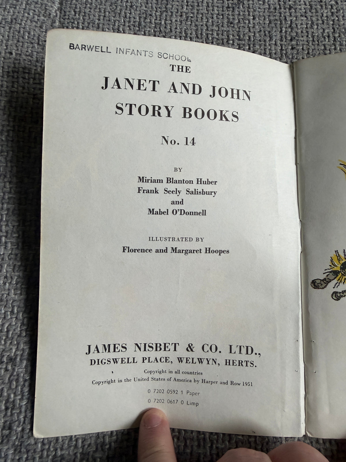1951 The Straw Ox Storybook by Janet & John - Illustrated by Margaret & Florence Hoopes - Honeyburn Books (UK)