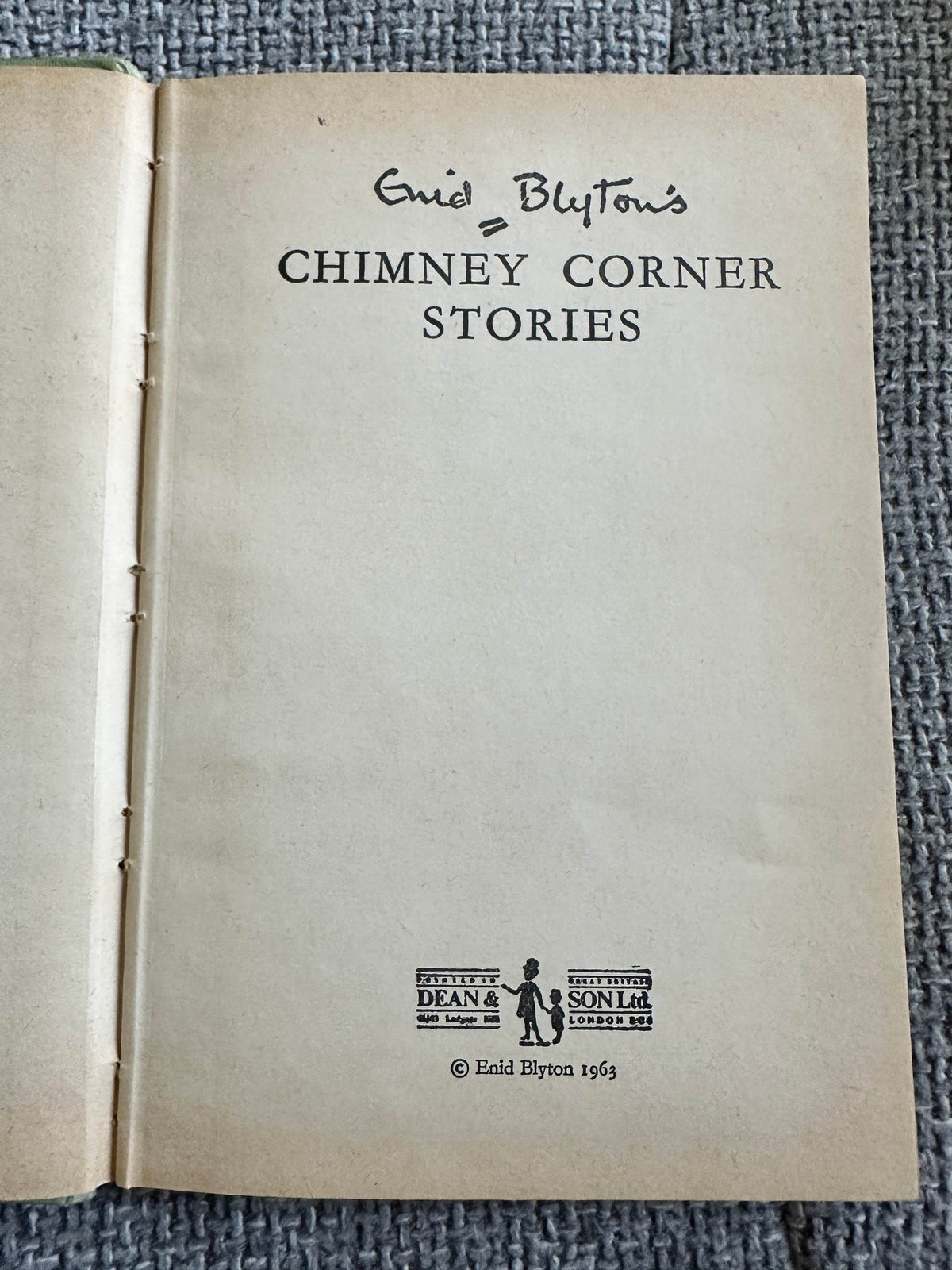 1963 Chimney Corner Stories - Enid Blyton (Dean & Son Ltd) - Honeyburn Books (UK)