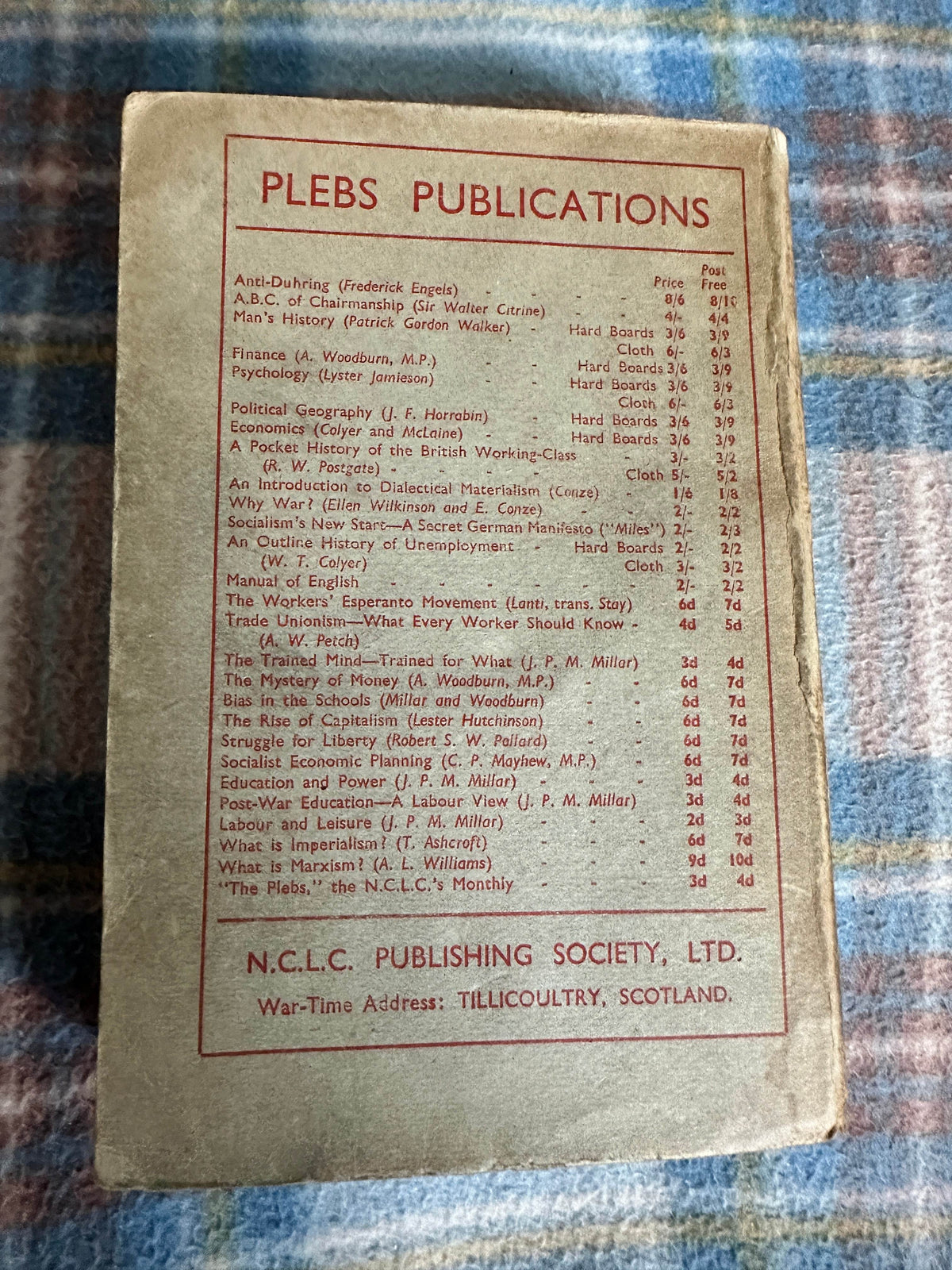 1947 An Outline Of Man’s History - Patrick Gordon Walker(J. F. Horrabin maps) N.C.L.C. Publishing Society Ltd - Honeyburn Books (UK)
