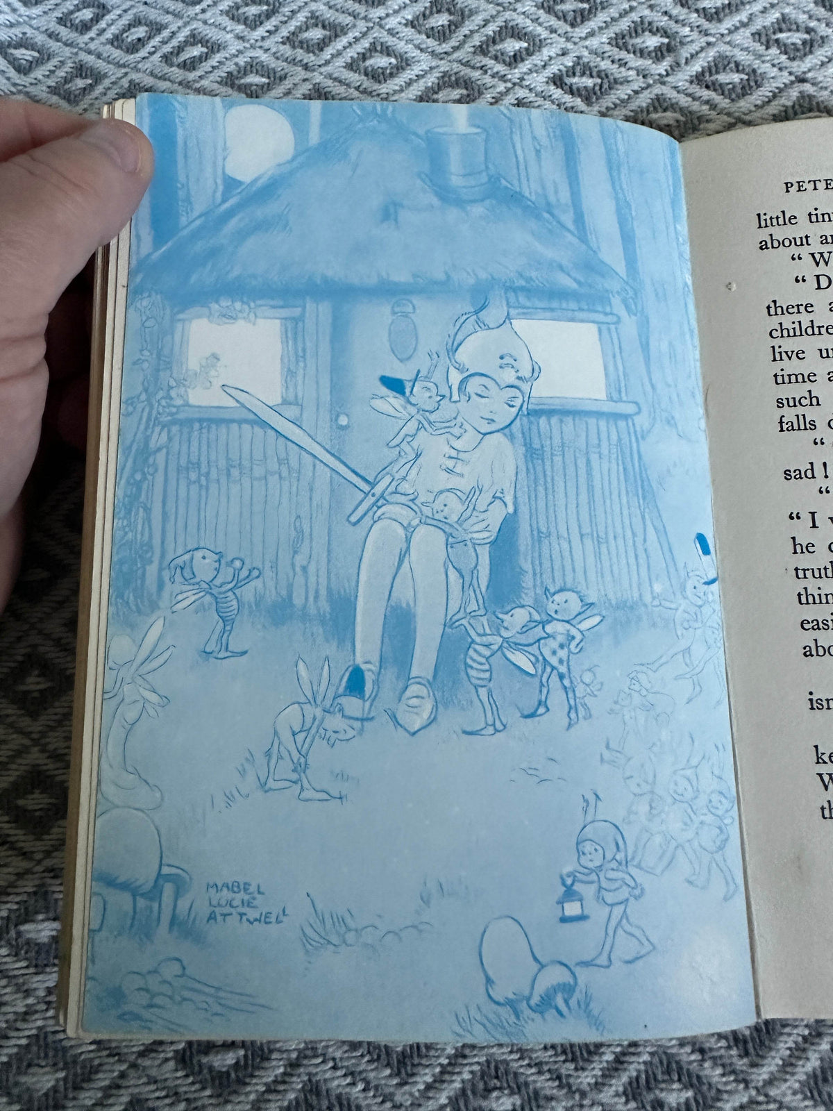 1967 J. M. Barrie’s Peter Pan & Wendy - retold May Byron(Mable Lucie Attwell illustration) - Honeyburn Books (UK)