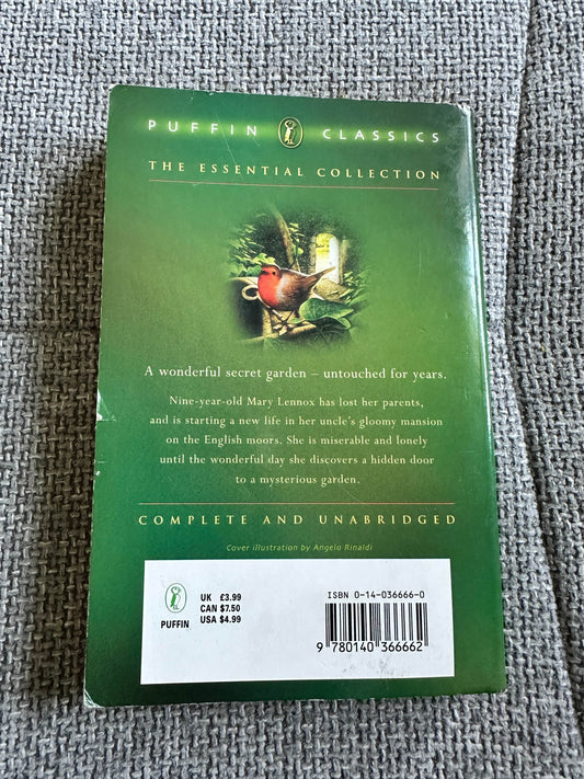 1994 The Secret Garden - Frances Hodgson Burnett (Robin Lawrie Illust) Puffin Classics - Honeyburn Books (UK)