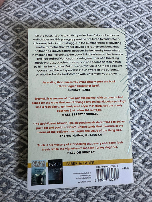 2018 The Red Haired Woman - Orhan Pamuk(Faber & Faber) - Honeyburn Books (UK)