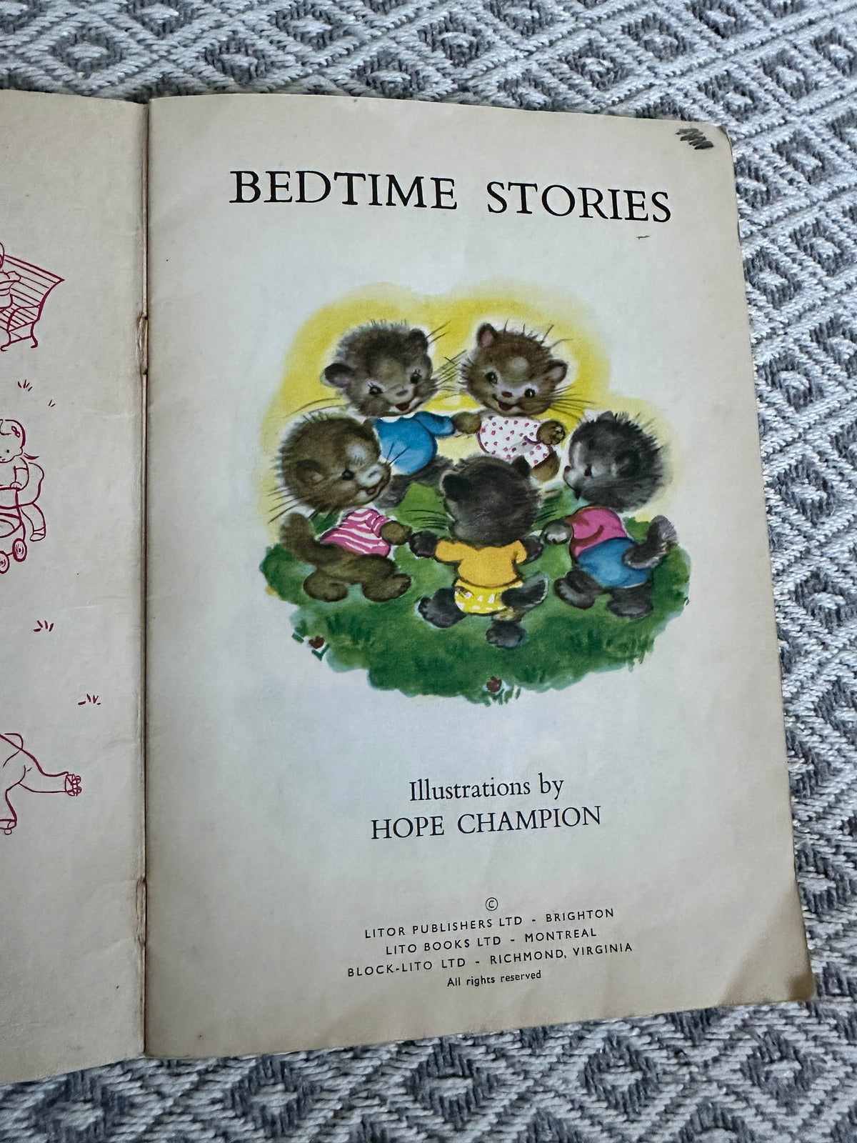 1960’s Bedtime Stories - Hope Champion(Litor Publishers Ltd) - Honeyburn Books (UK)