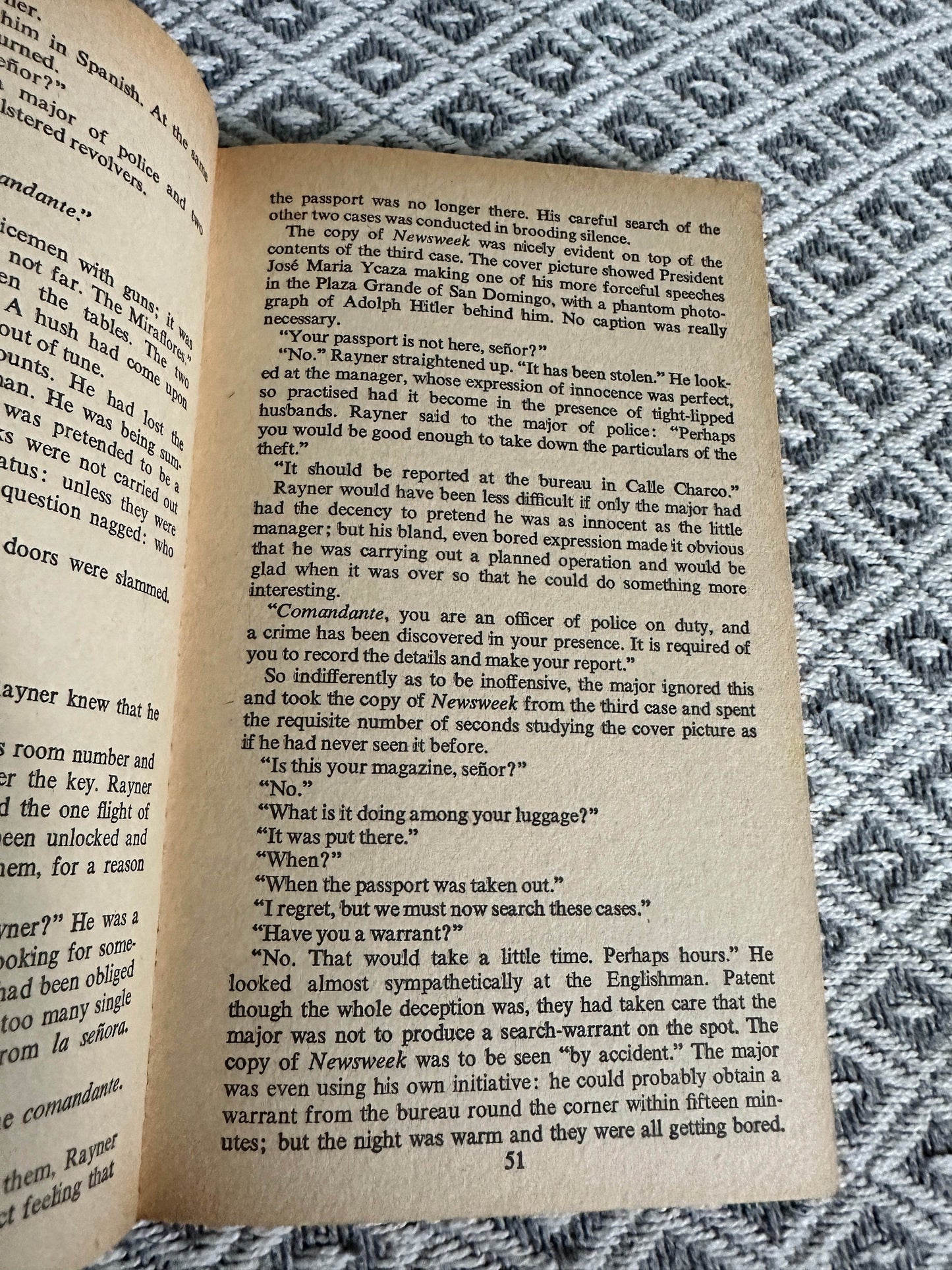 1968 The Volcanoes Of San Domingo - Adam Hall(The New English Library) - Honeyburn Books (UK)