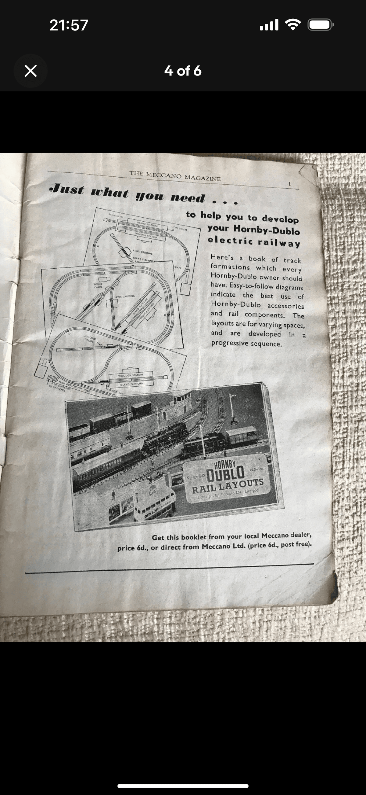 FEBRUARY 1959 Vintage Meccano Magazine A FESTINIOG RAILWAY SCENE 20954 - Honeyburn Books (UK)
